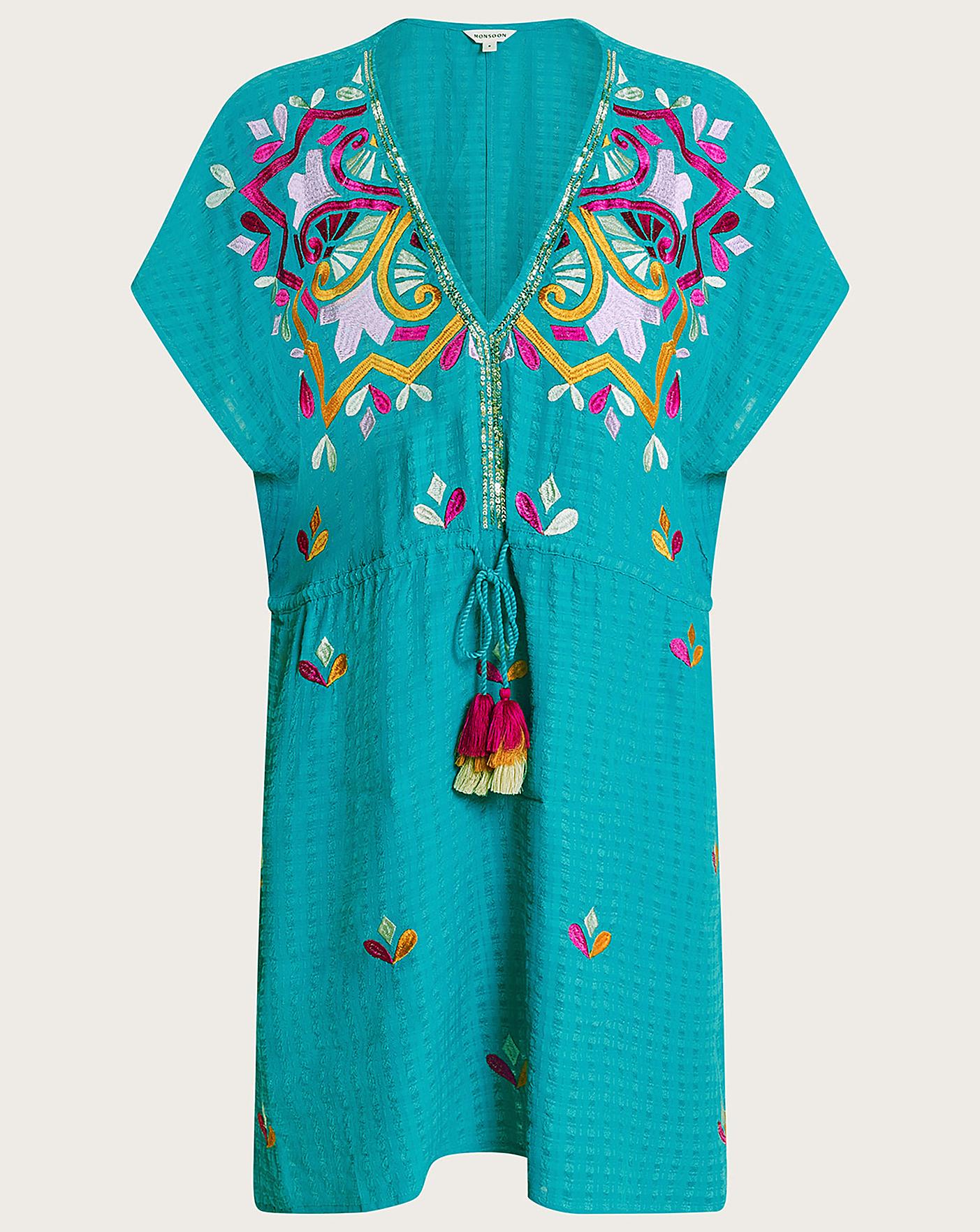 Monsoon hotsell turquoise dress