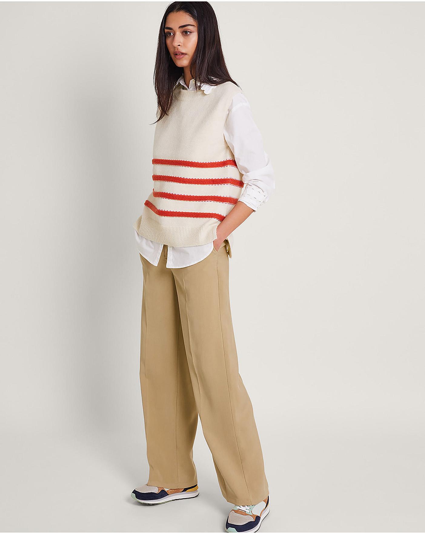 Monsoon Wila Wide Leg Trousers | J D Williams