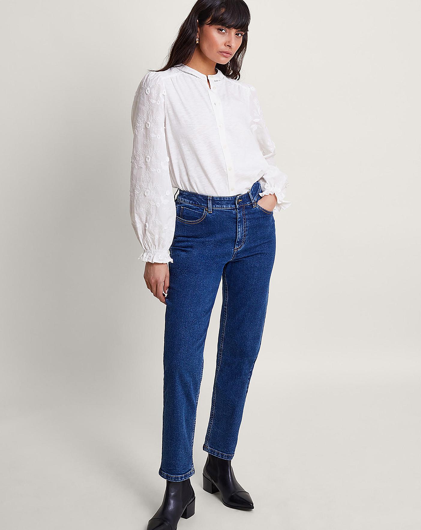 Monsoon Indi Embroidered Sleeve Shirt | J D Williams