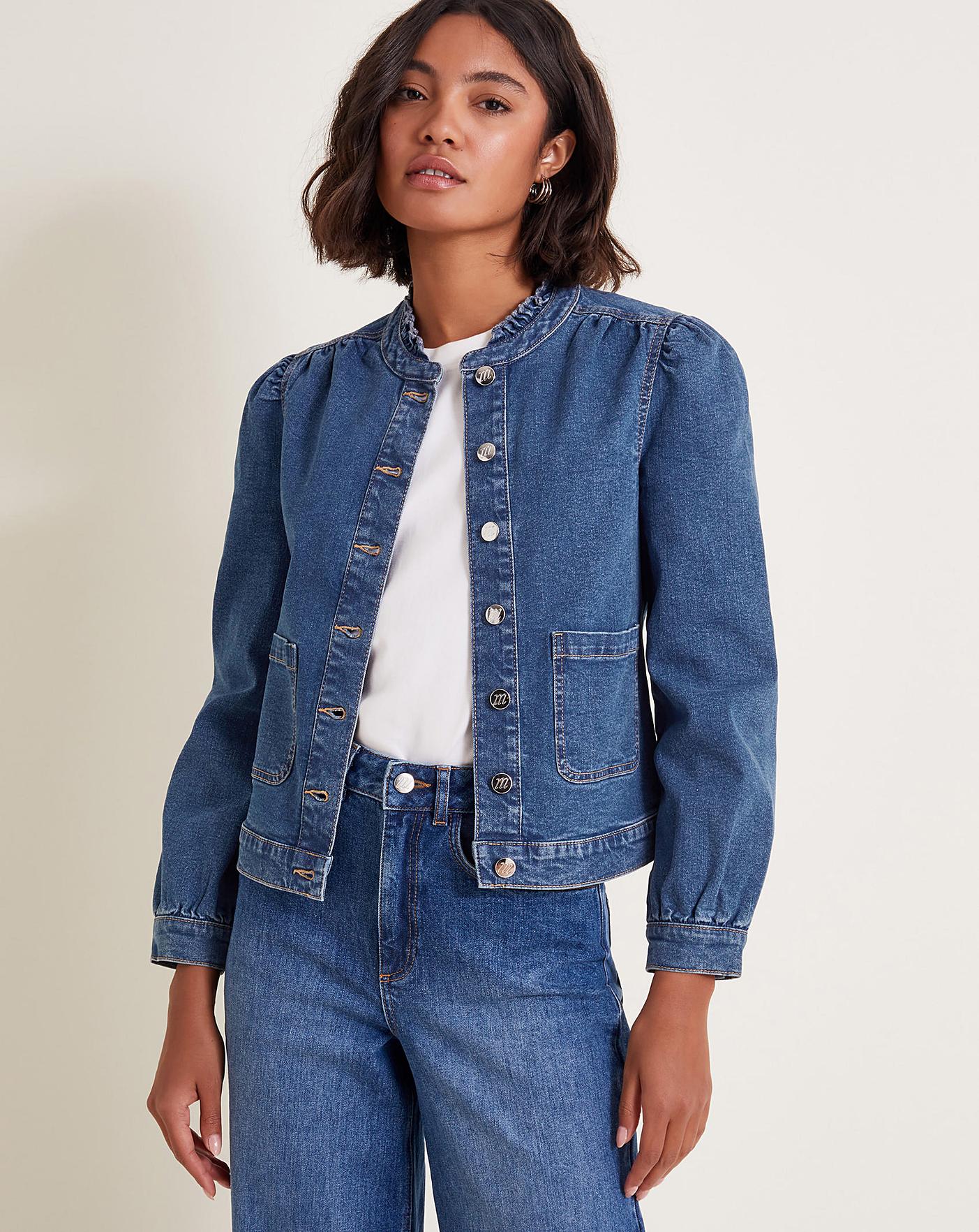 Monsoon Louisa Frill Denim Jacket | J D Williams