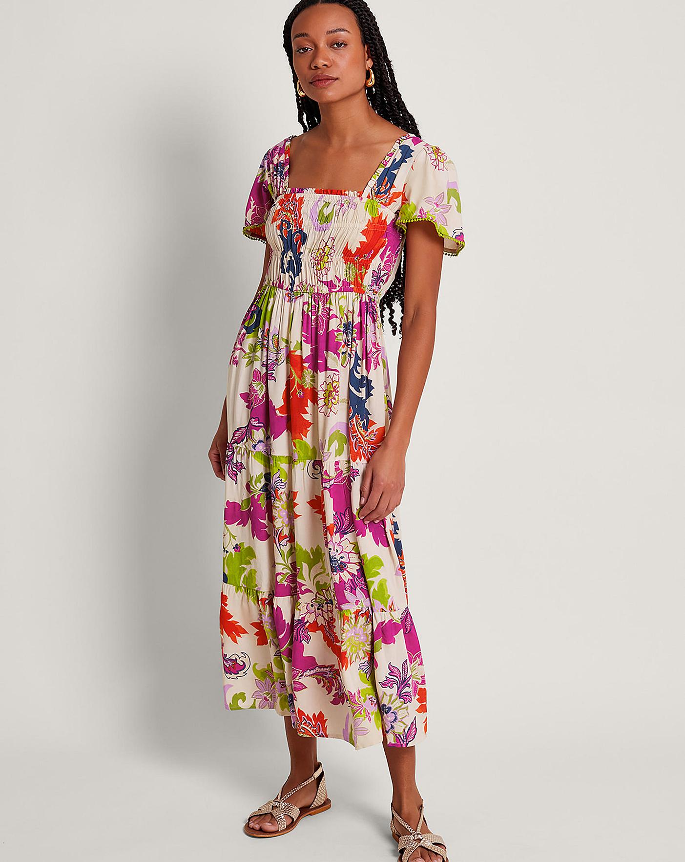 Monsoon Arissa Print Dress | J D Williams