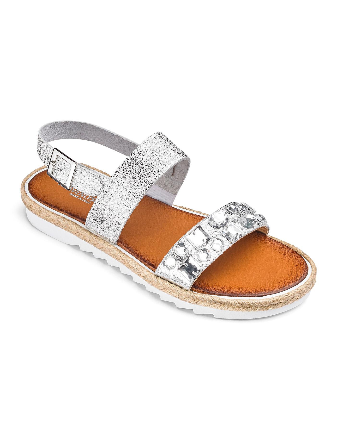 Made In Italy Jewel Sandals E Fit | Crazy Clearance