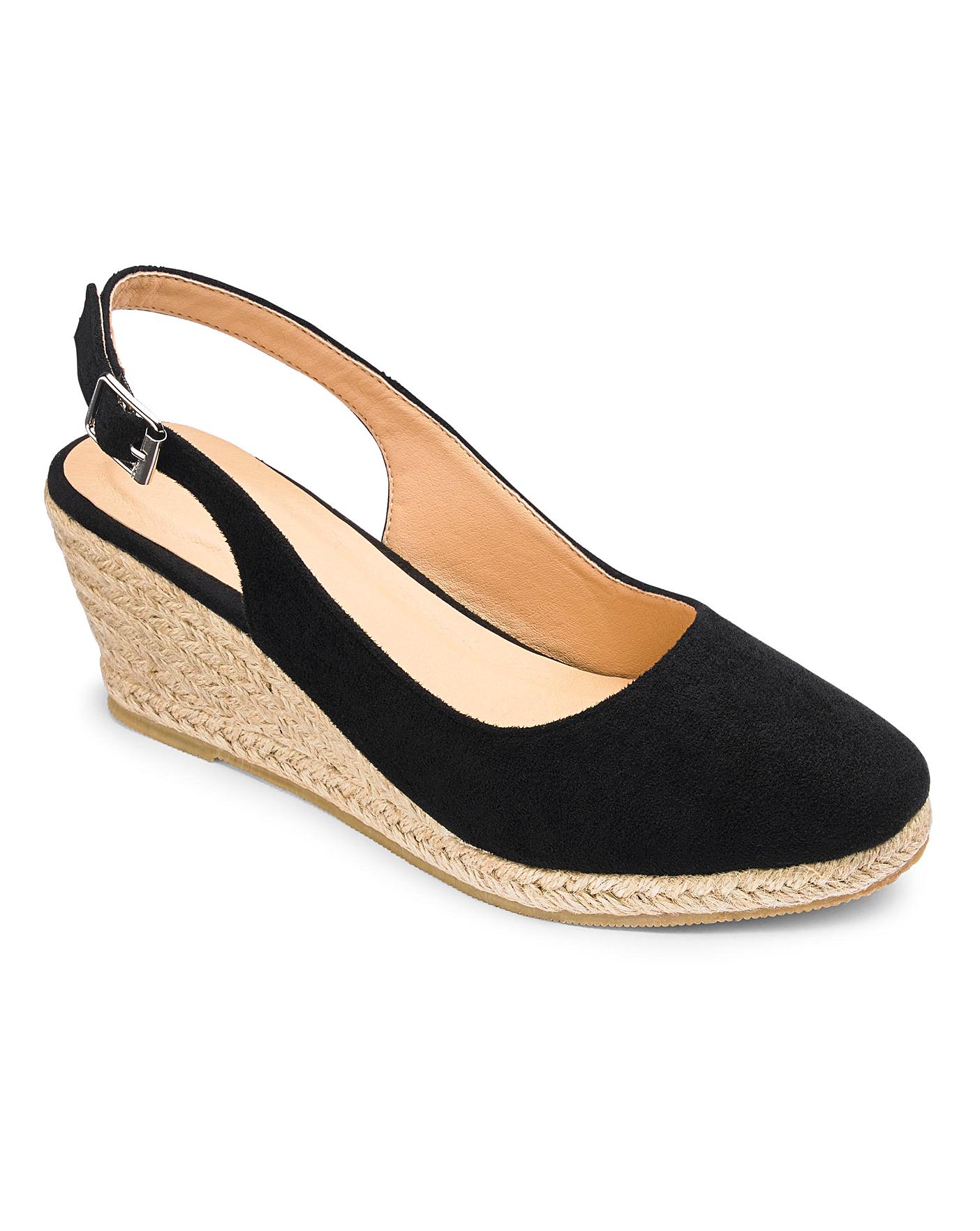 Closed toe slingback on sale espadrilles