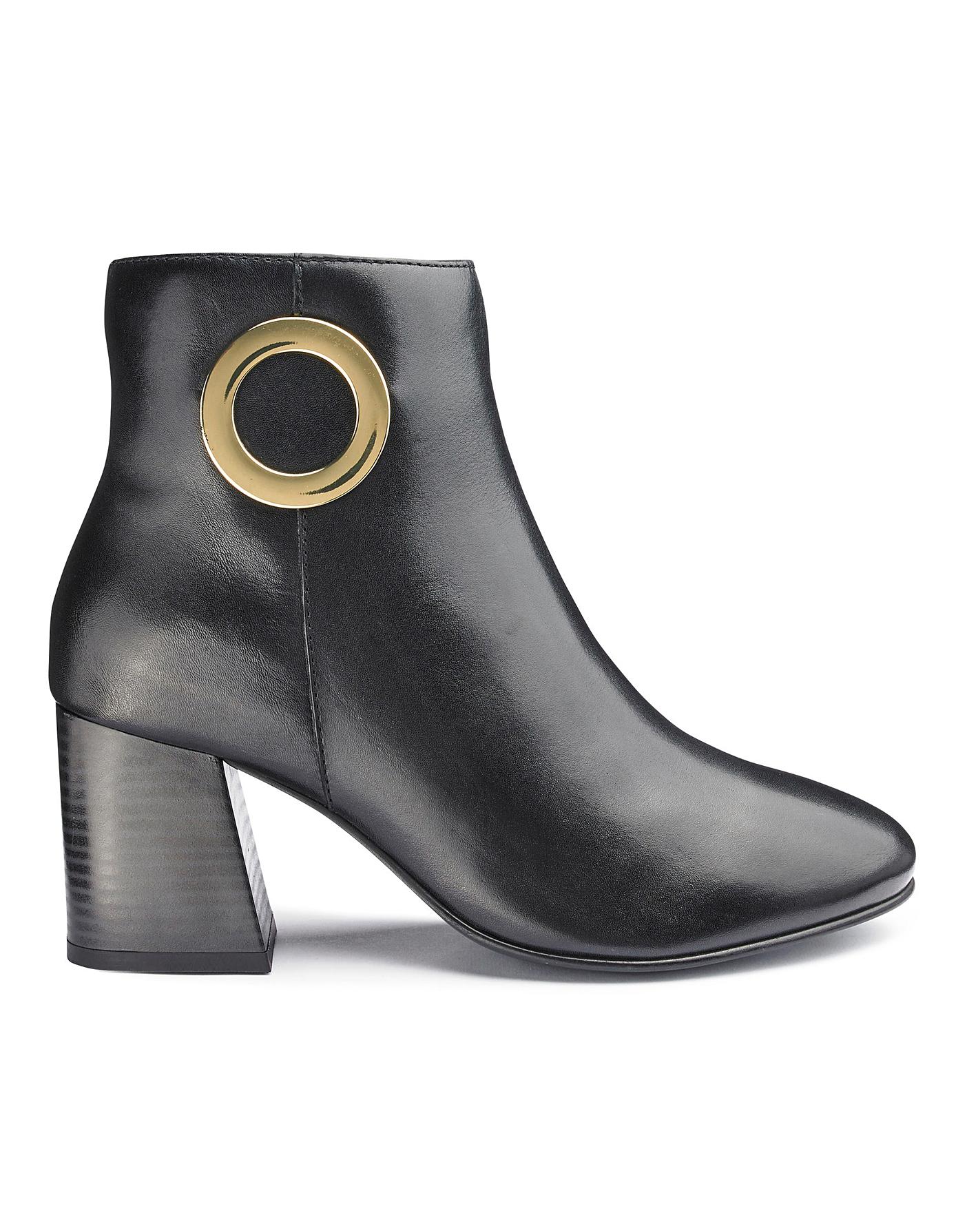 Premium Leather Ankle Boots E Fit 