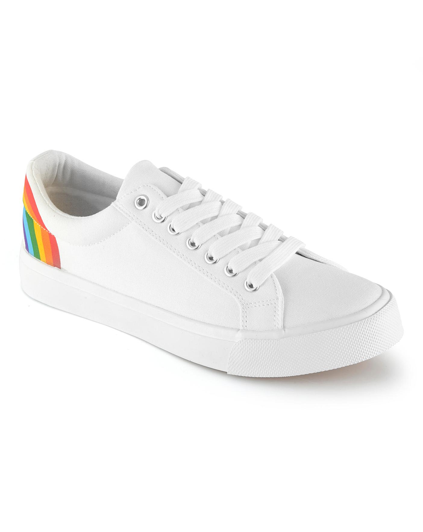 Rainbow NHS Charities Shoes EEE Fit | Simply Be