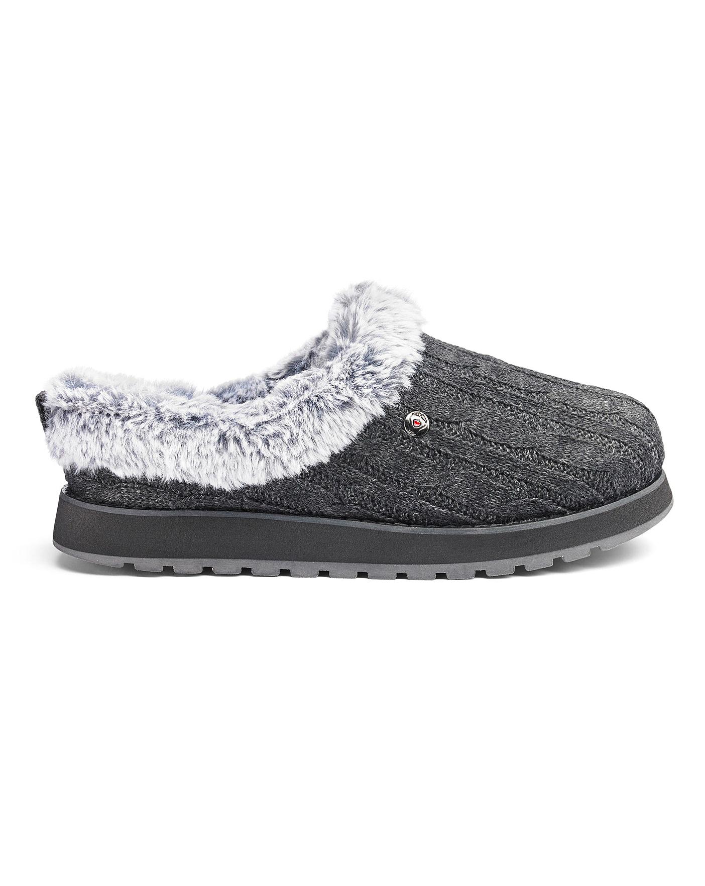 Ice Angel Knitted Mule Slippers 