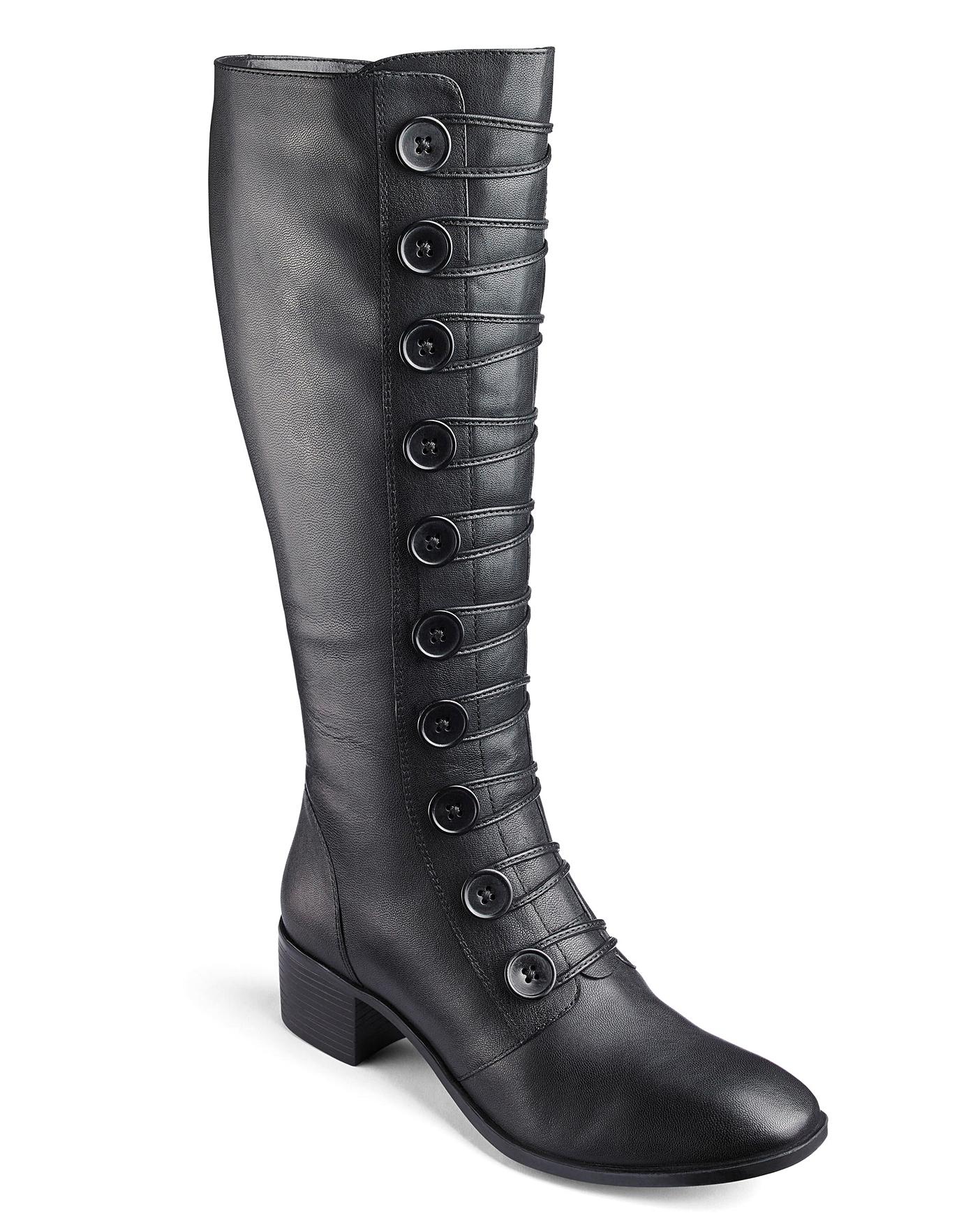 lotus leather calf boots