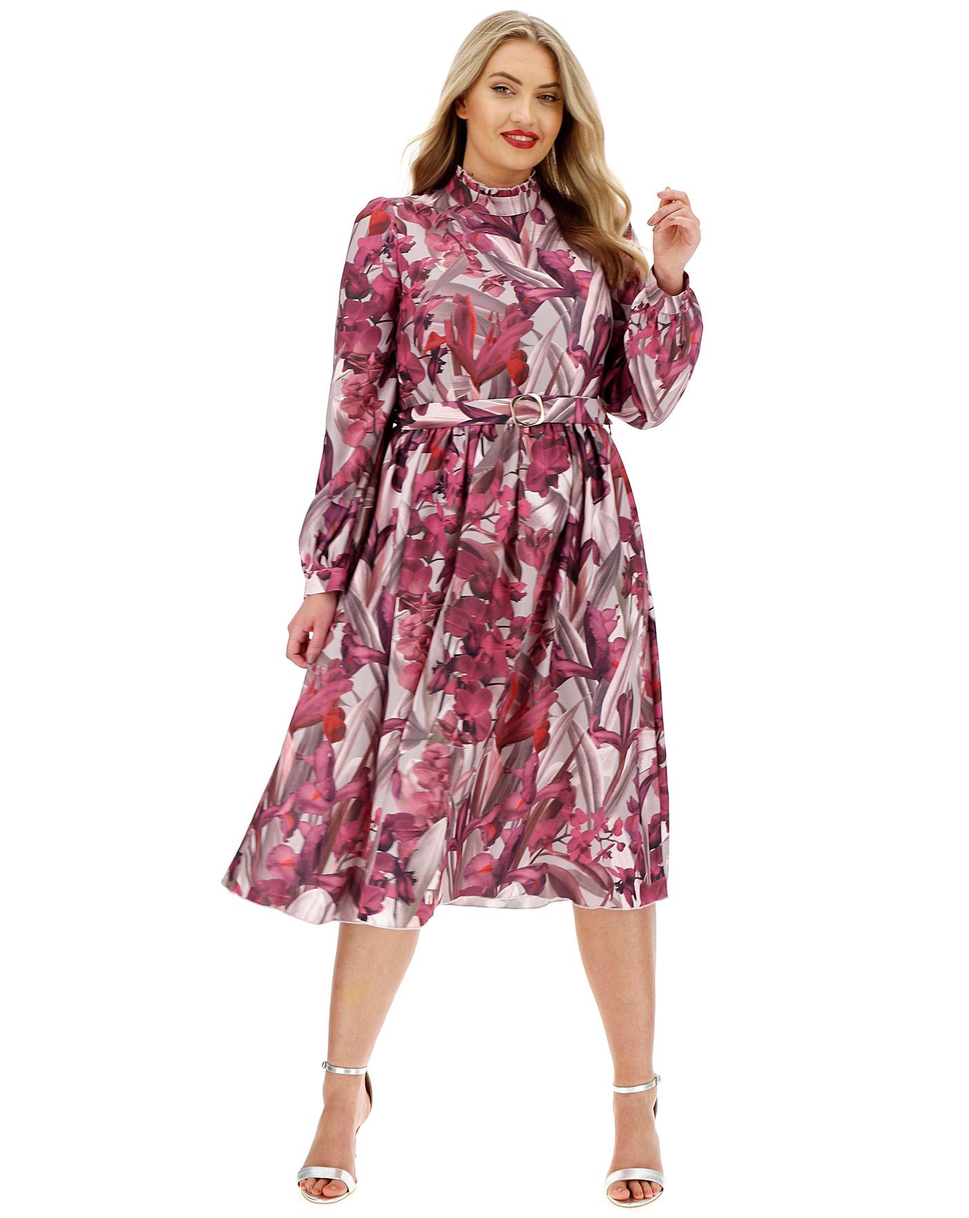 little mistress floral midi dress