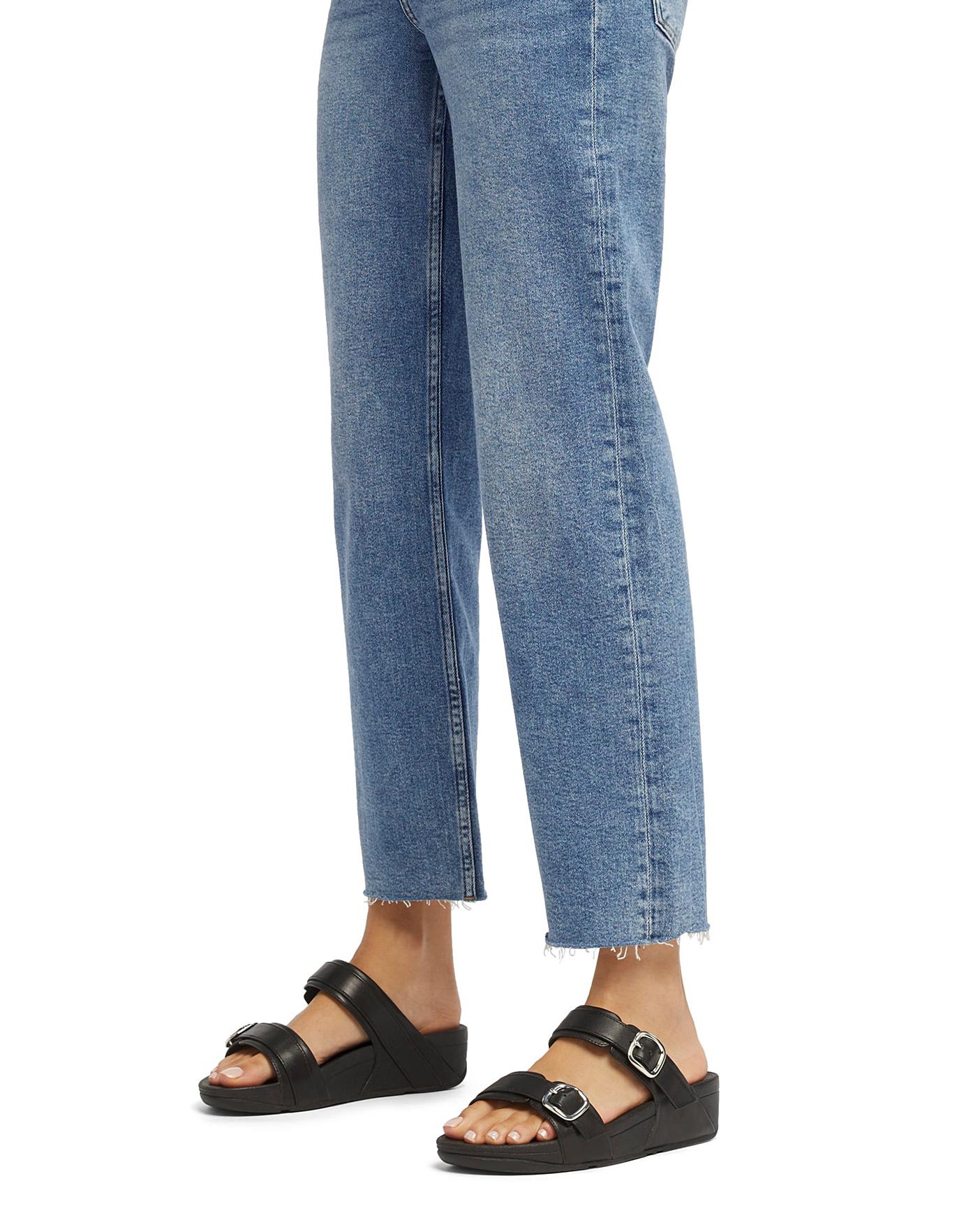 Fit Flop Lulu Leather Sliders Fashion World