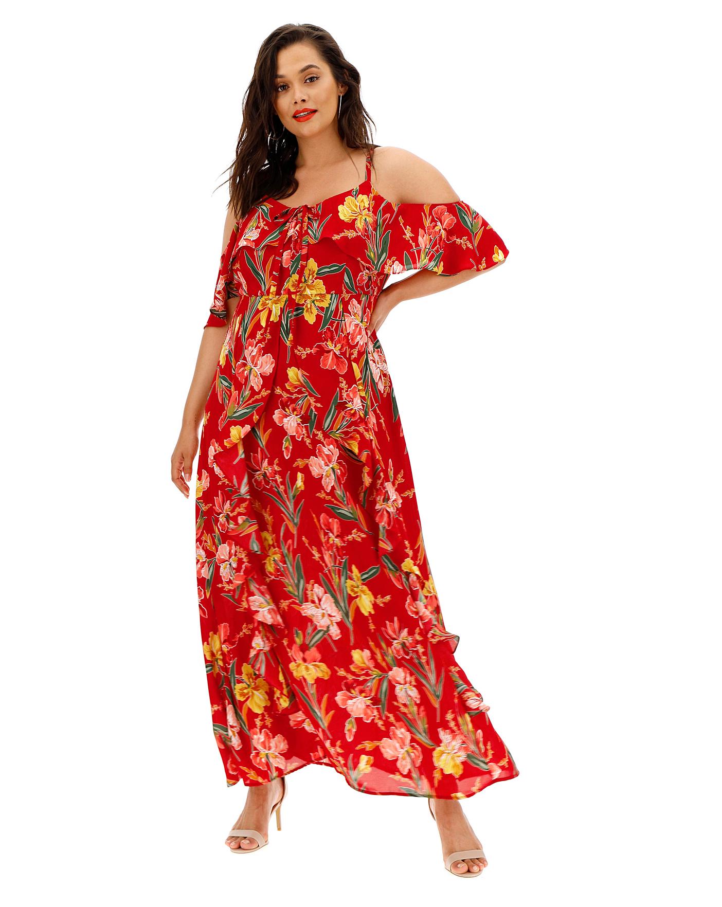 glamorous maxi dress