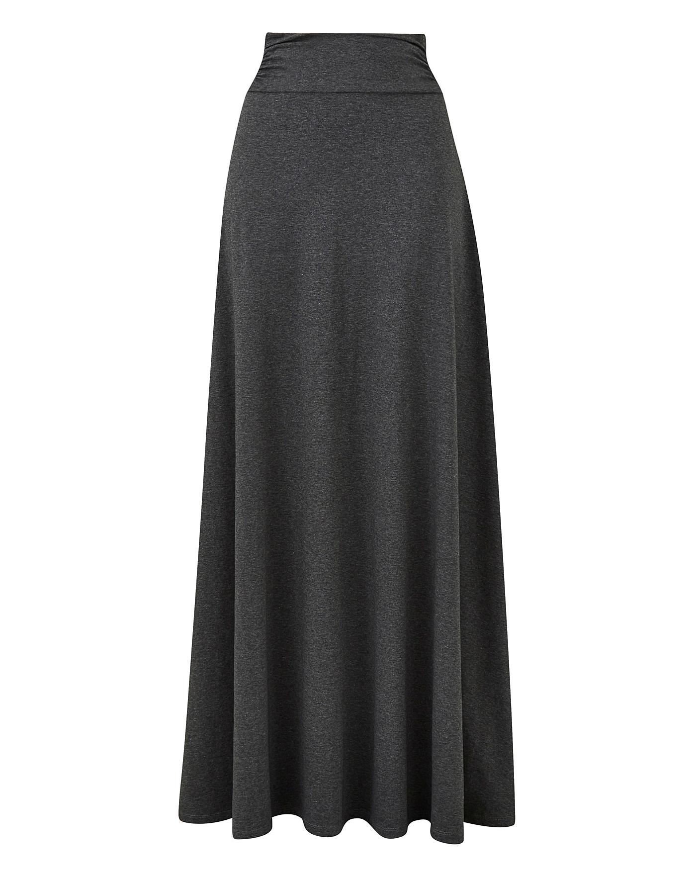 Stretch Jersey Maxi Skirt | Oxendales