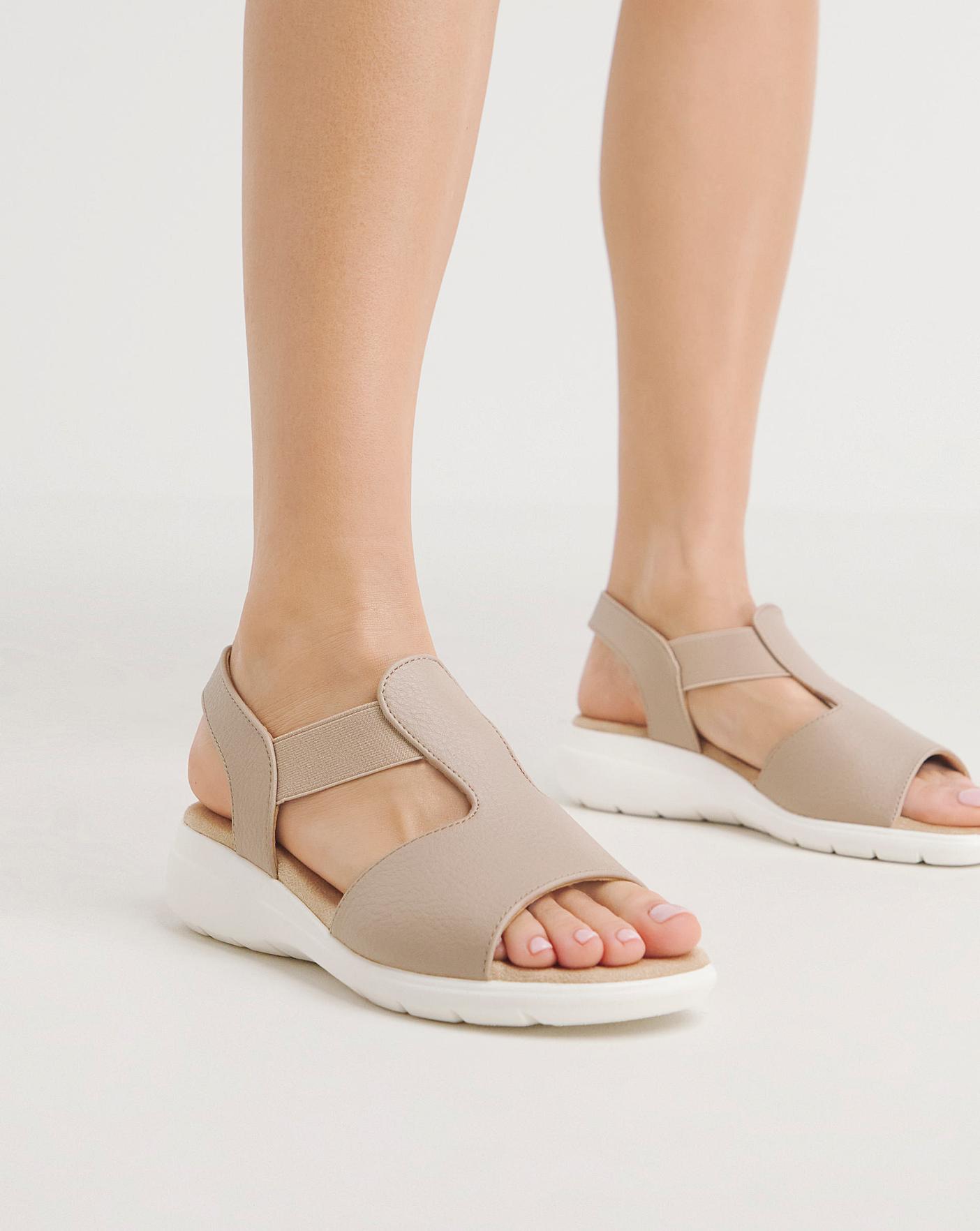 Cushion Walk Elastic Sandal EEEEE Fit | Marisota