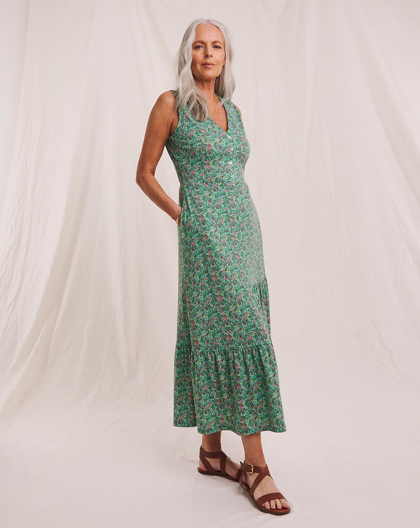 Julipa Sleeveless Jersey Midi Dress | Oxendales