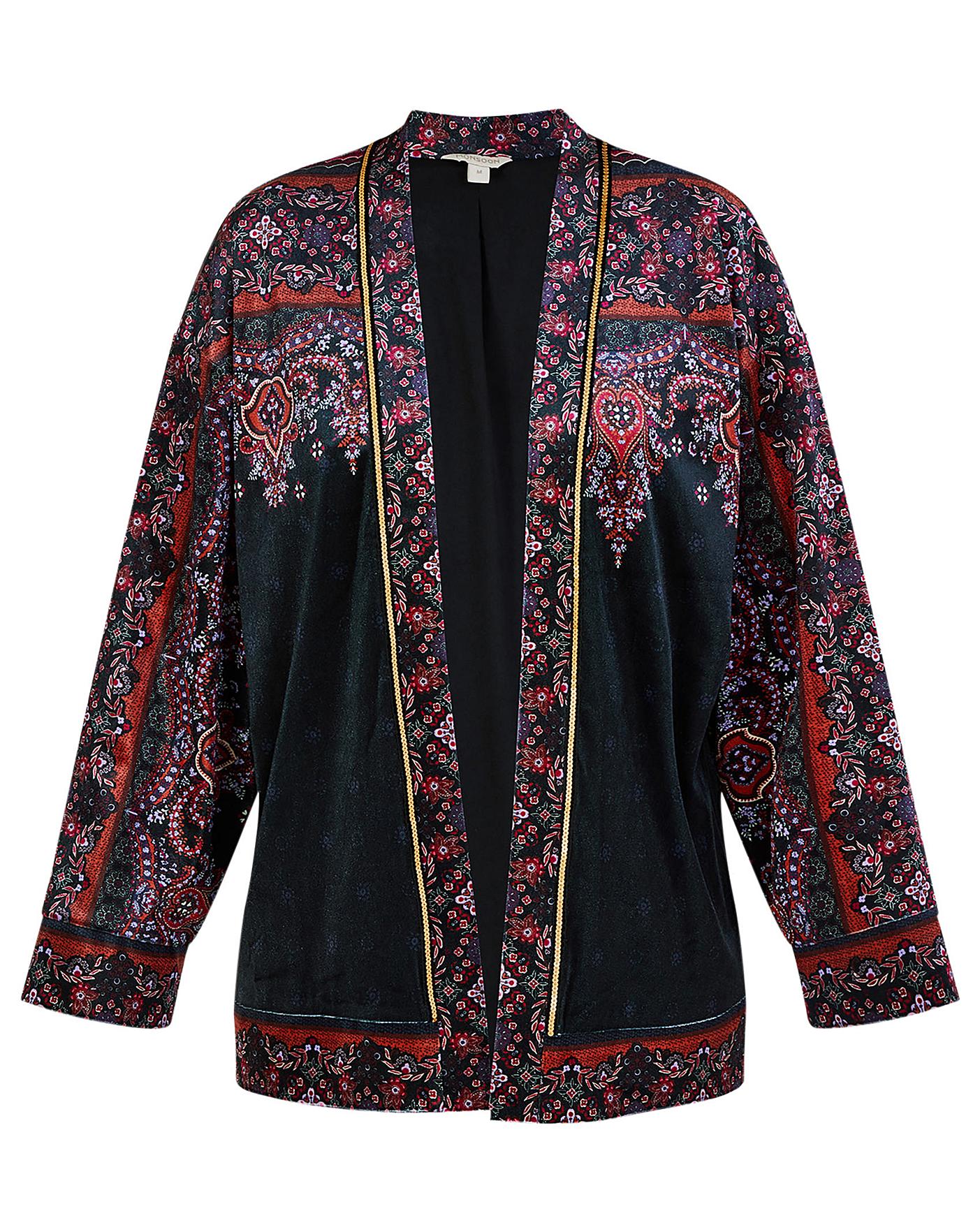 Monsoon Velvet Heritage Jersey Kimono | Ambrose Wilson