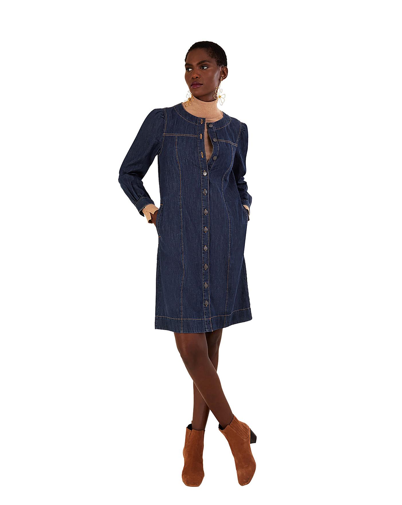 Denim shift outlet dress