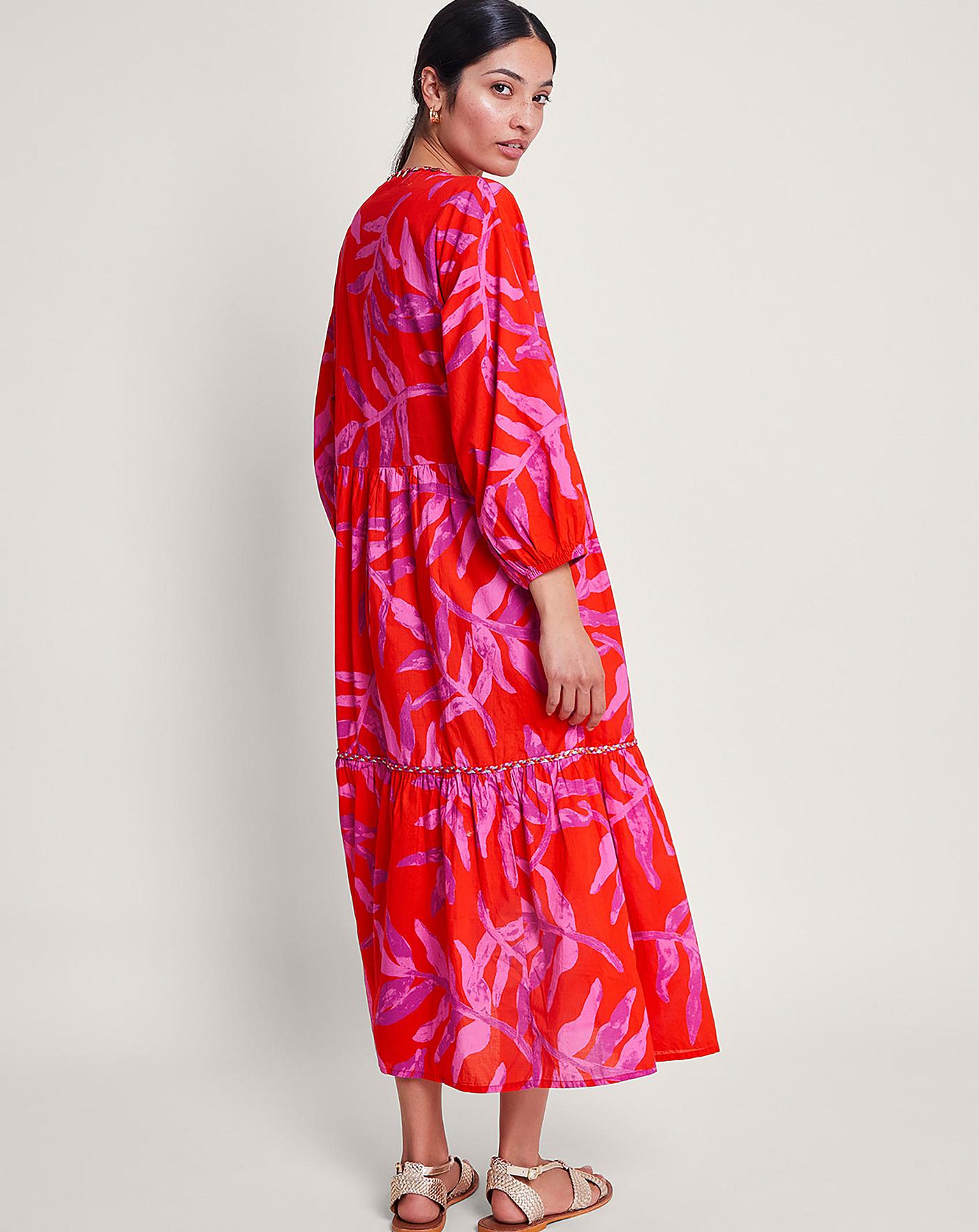 Monsoon Arissa Palm Print Kaftan | J D Williams