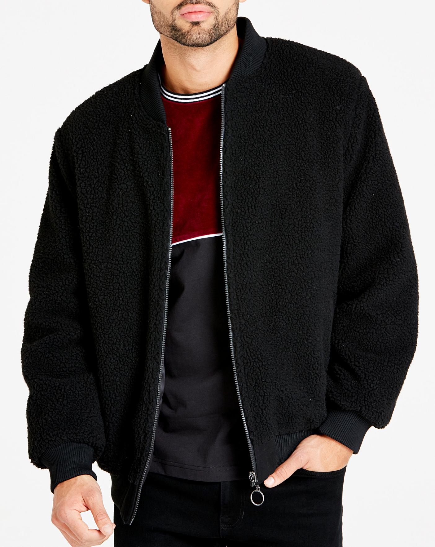 Jacamo Black Reversible Bomber | Jacamo