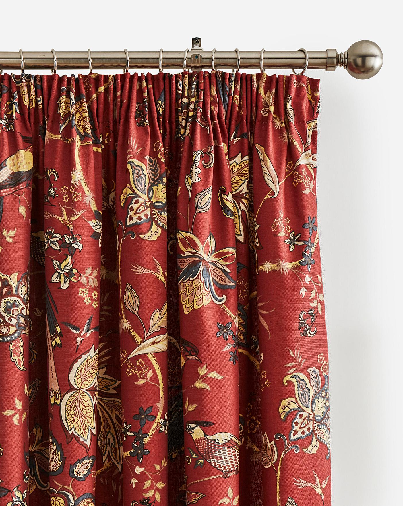 Windsor Printed Pencil Pleat Curtains | Ambrose Wilson