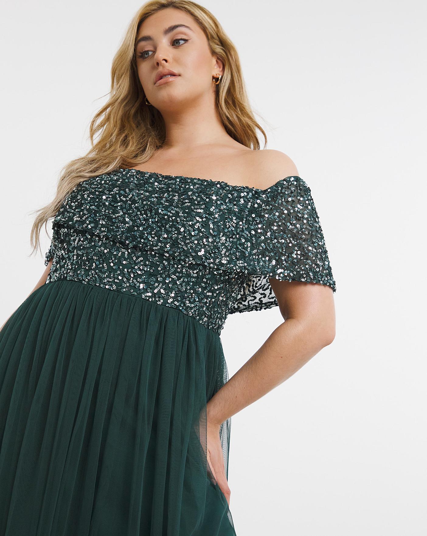 Maya curve 2025 bardot maxi dress