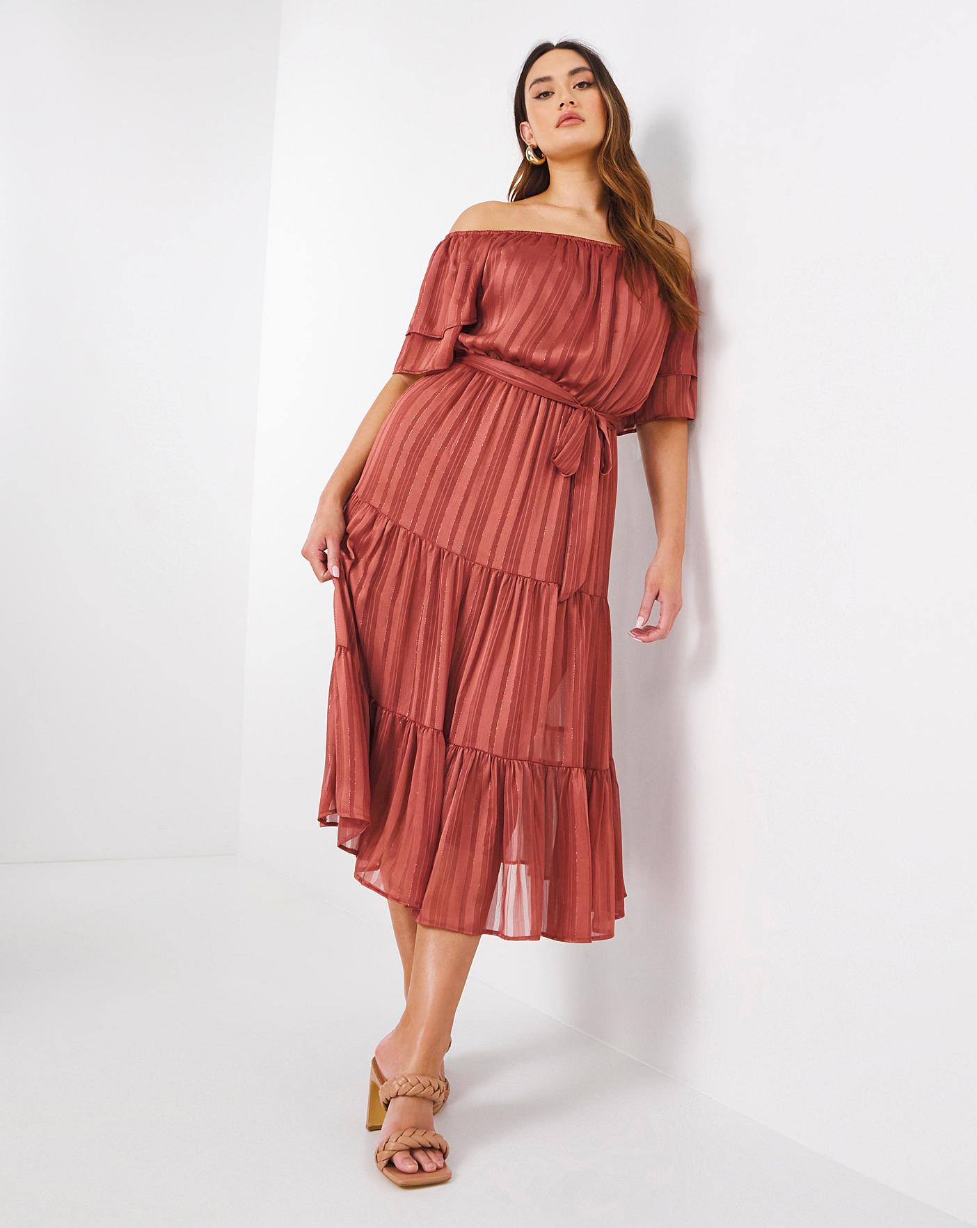 Bardot shadow sales stripe dress