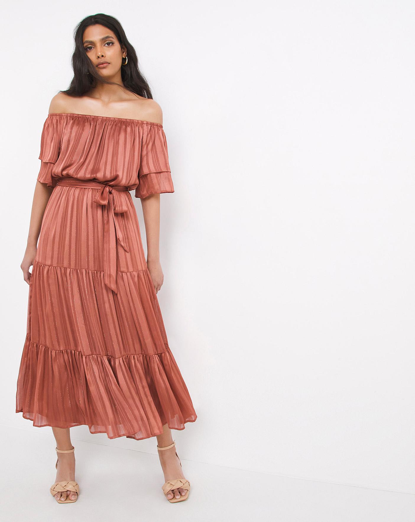 Bardot shadow best sale stripe dress