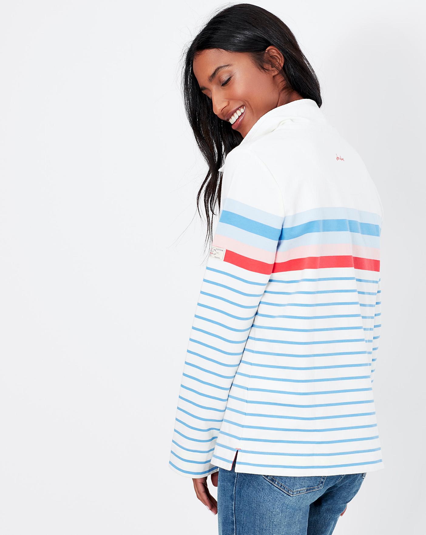 Joules Saunton Stripe Funnel Neck Sweat 