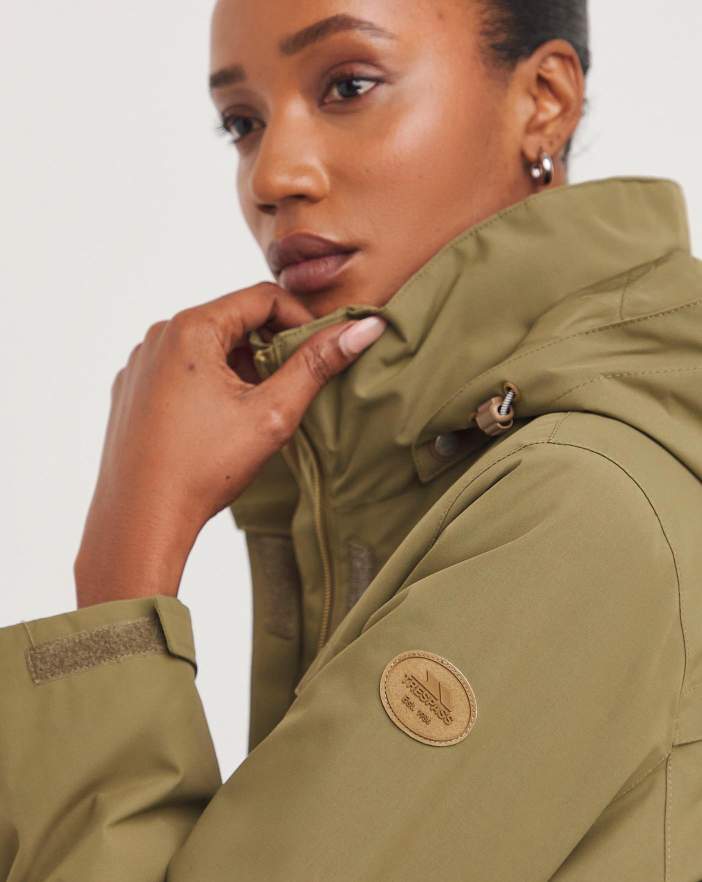 Trespass khaki clearance parka