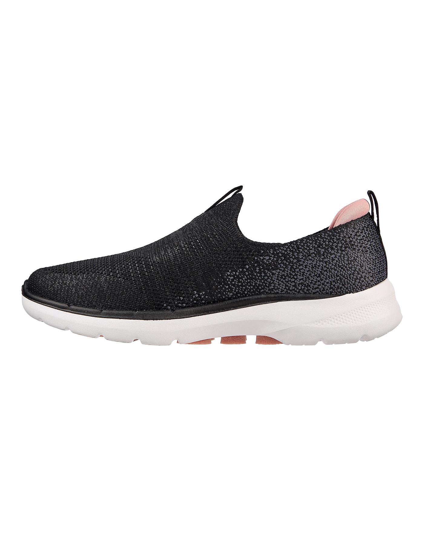 Skechers Go Walk 6 Glimmering Trainers | Simply Be