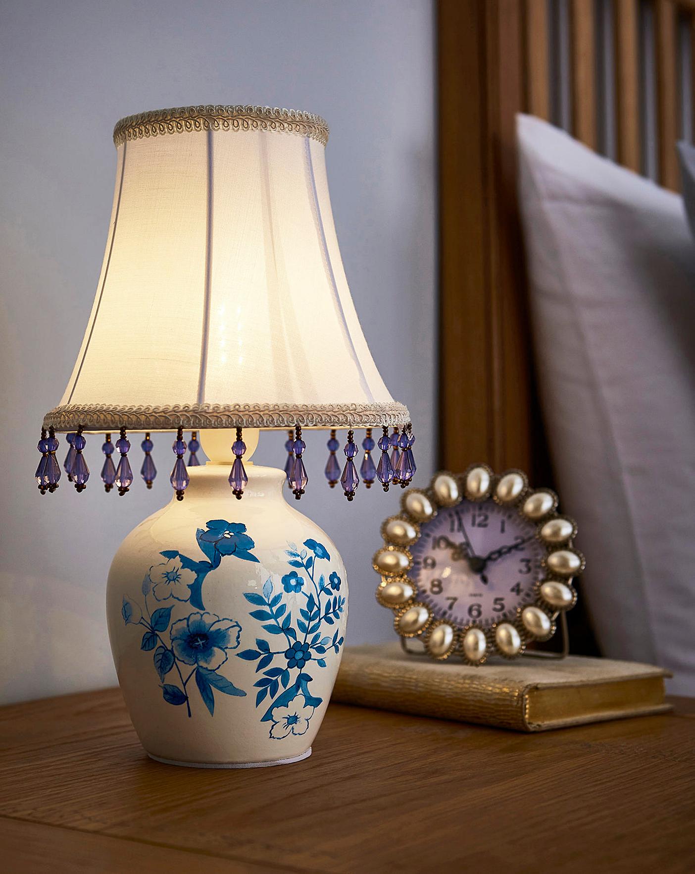 Battery Operated Ceramic Lamp With Shade House of Bath
