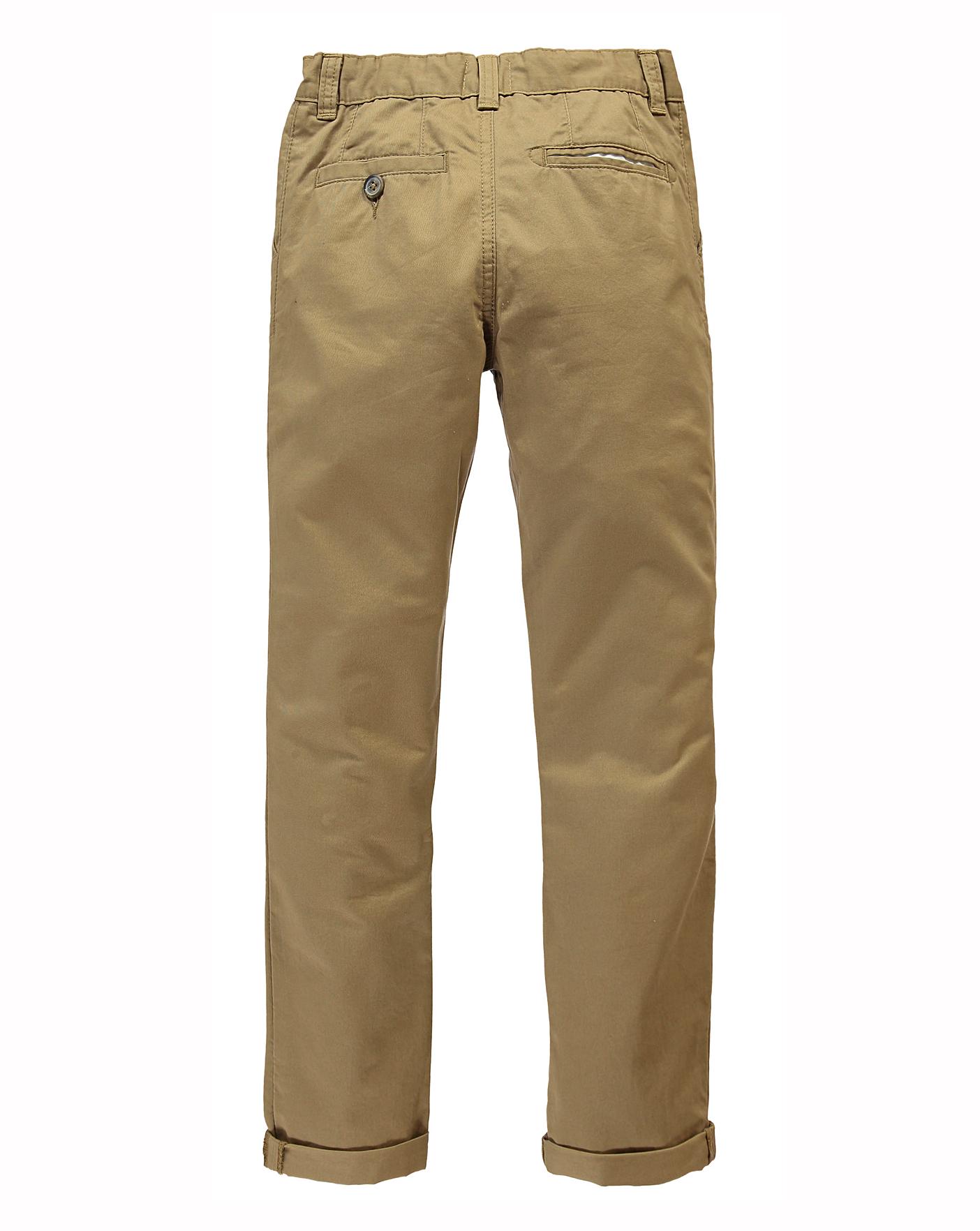 Boys Chino Trousers Generous Fit | Crazy Clearance