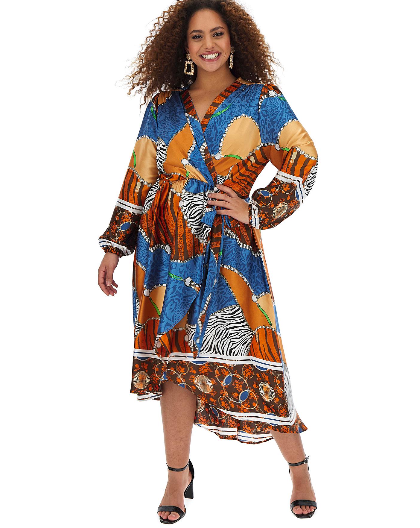 scarf wrap dress