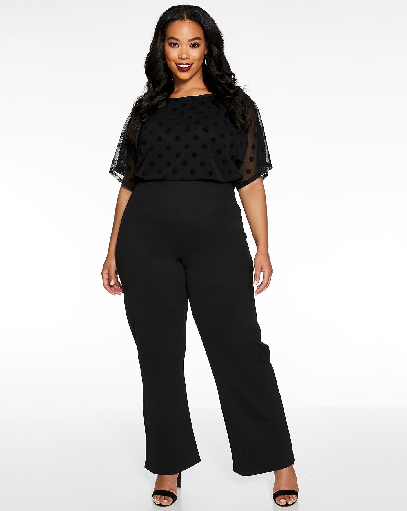 quiz polka dot playsuit