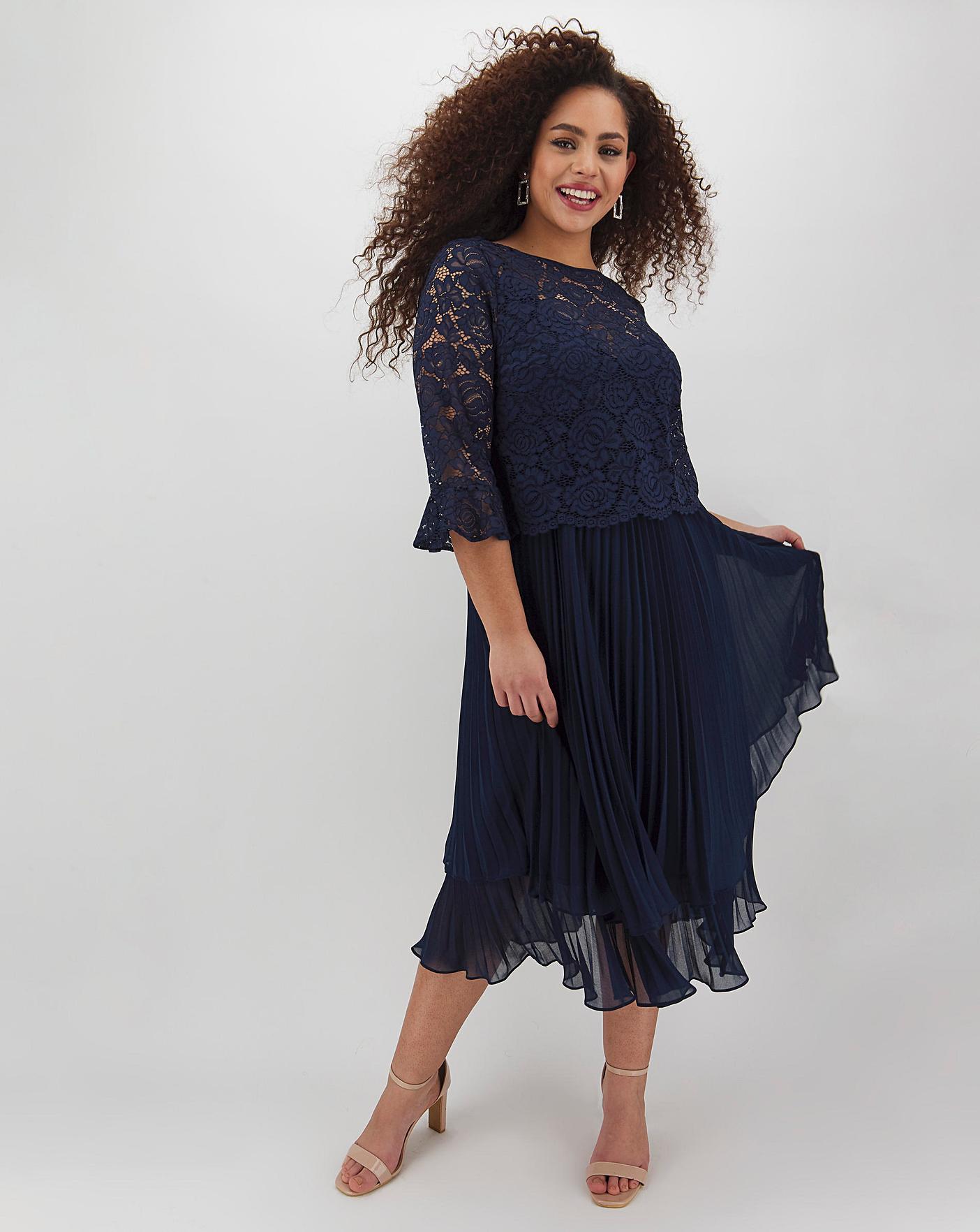 flute sleeve midi dress