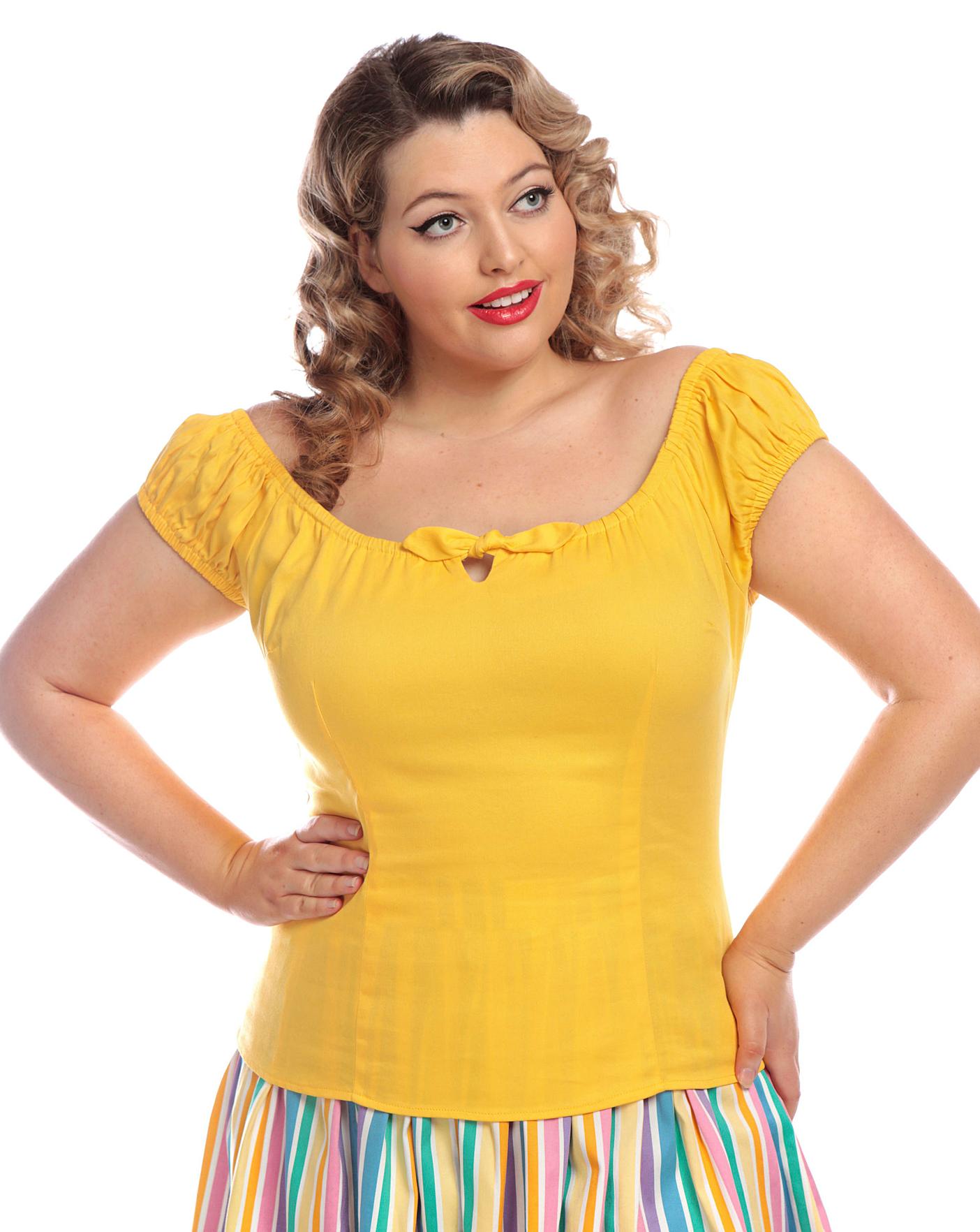 yellow gypsy top