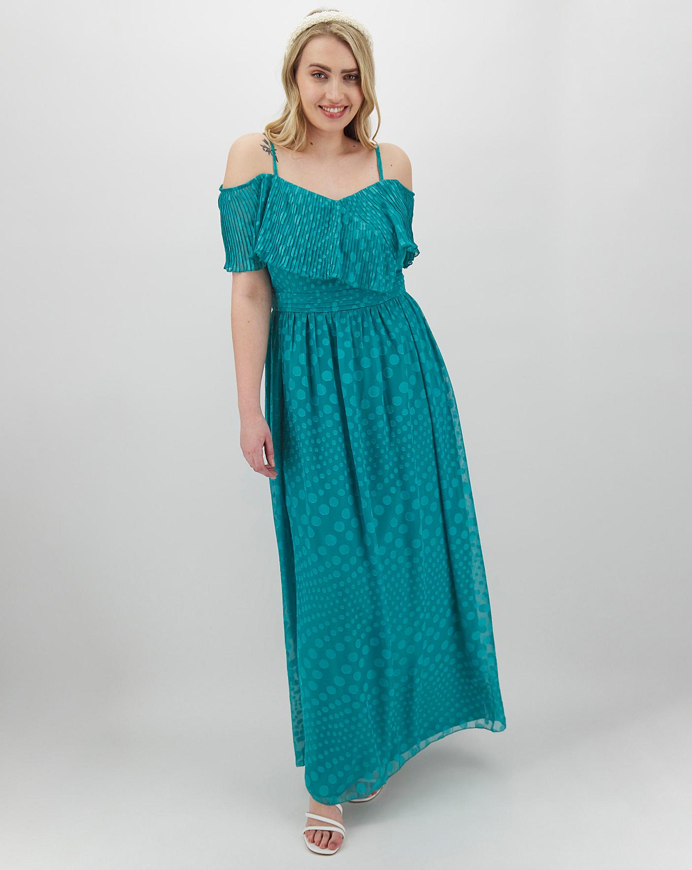 little mistress green maxi dress