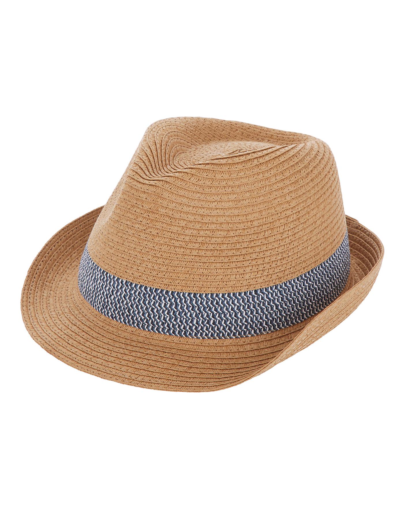 mens straw trilby hats uk