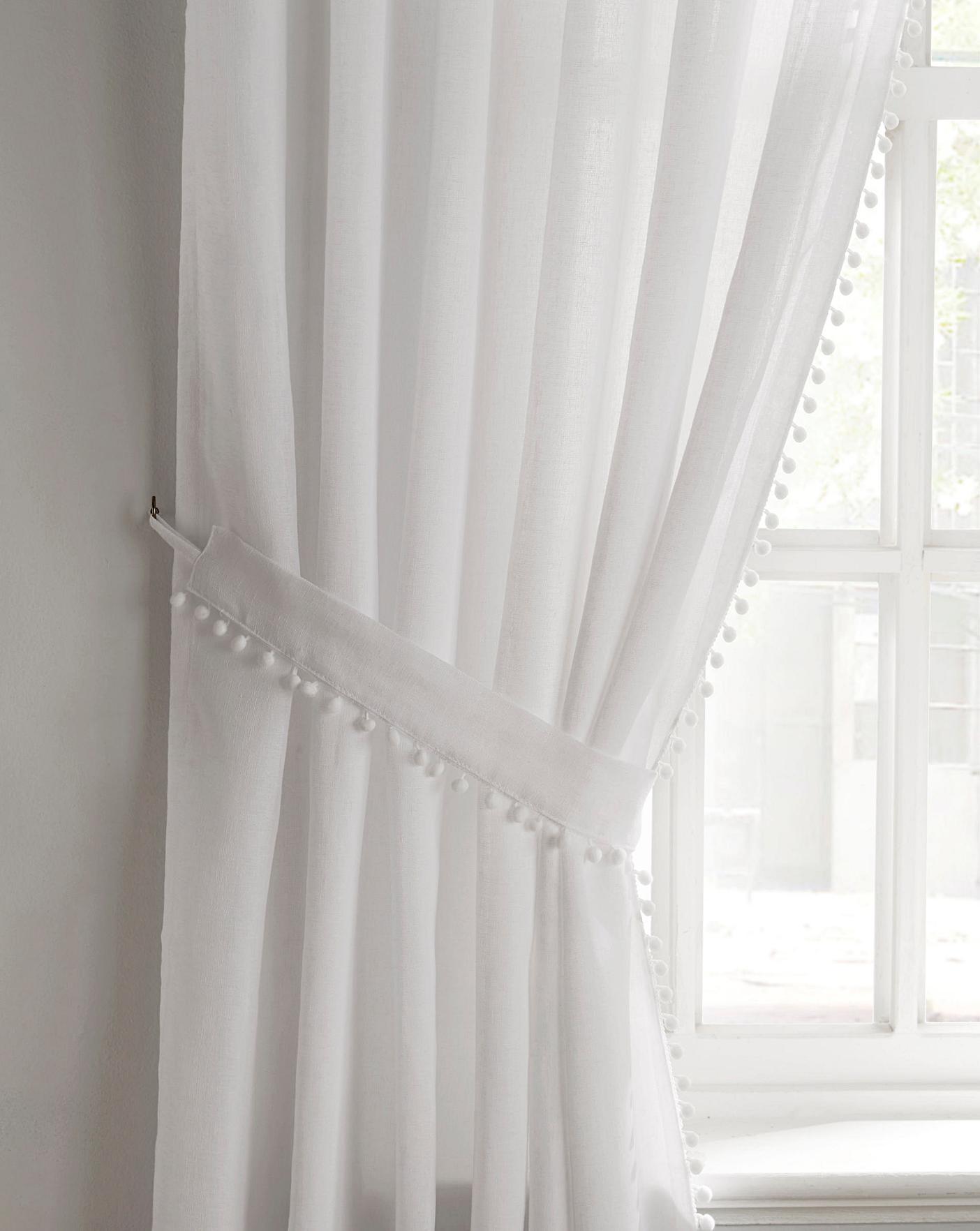 Tobago Pencil Pleat Lined Voile Curtains | Ambrose Wilson