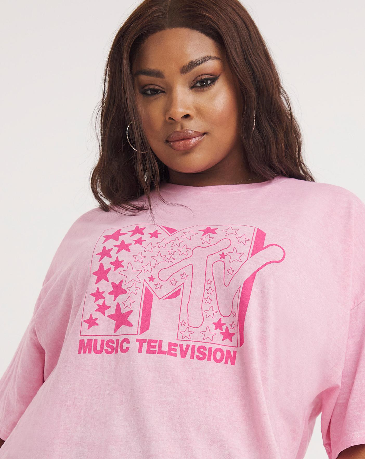 pink mtv shirt