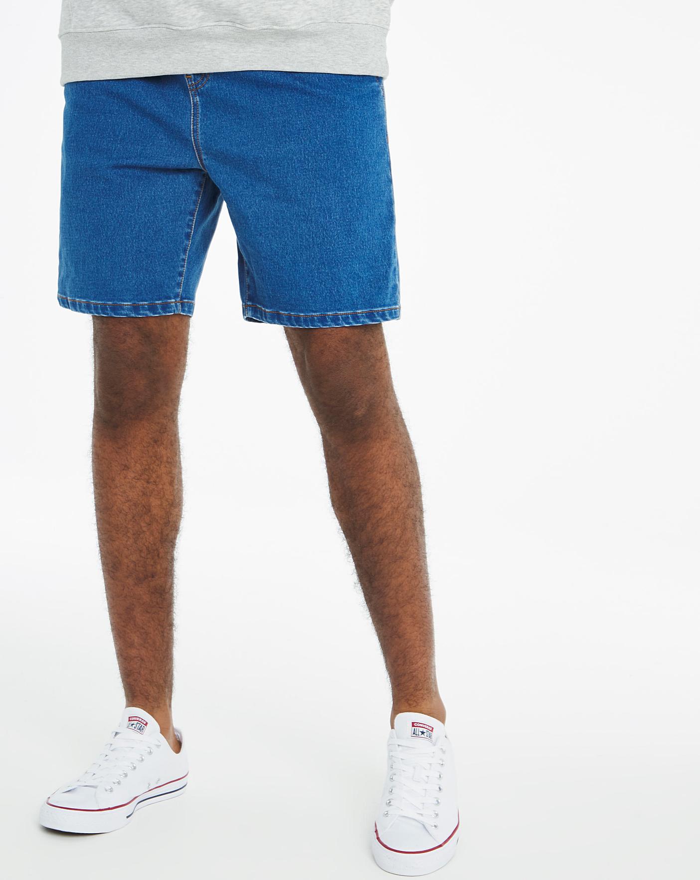 Stone store denim shorts