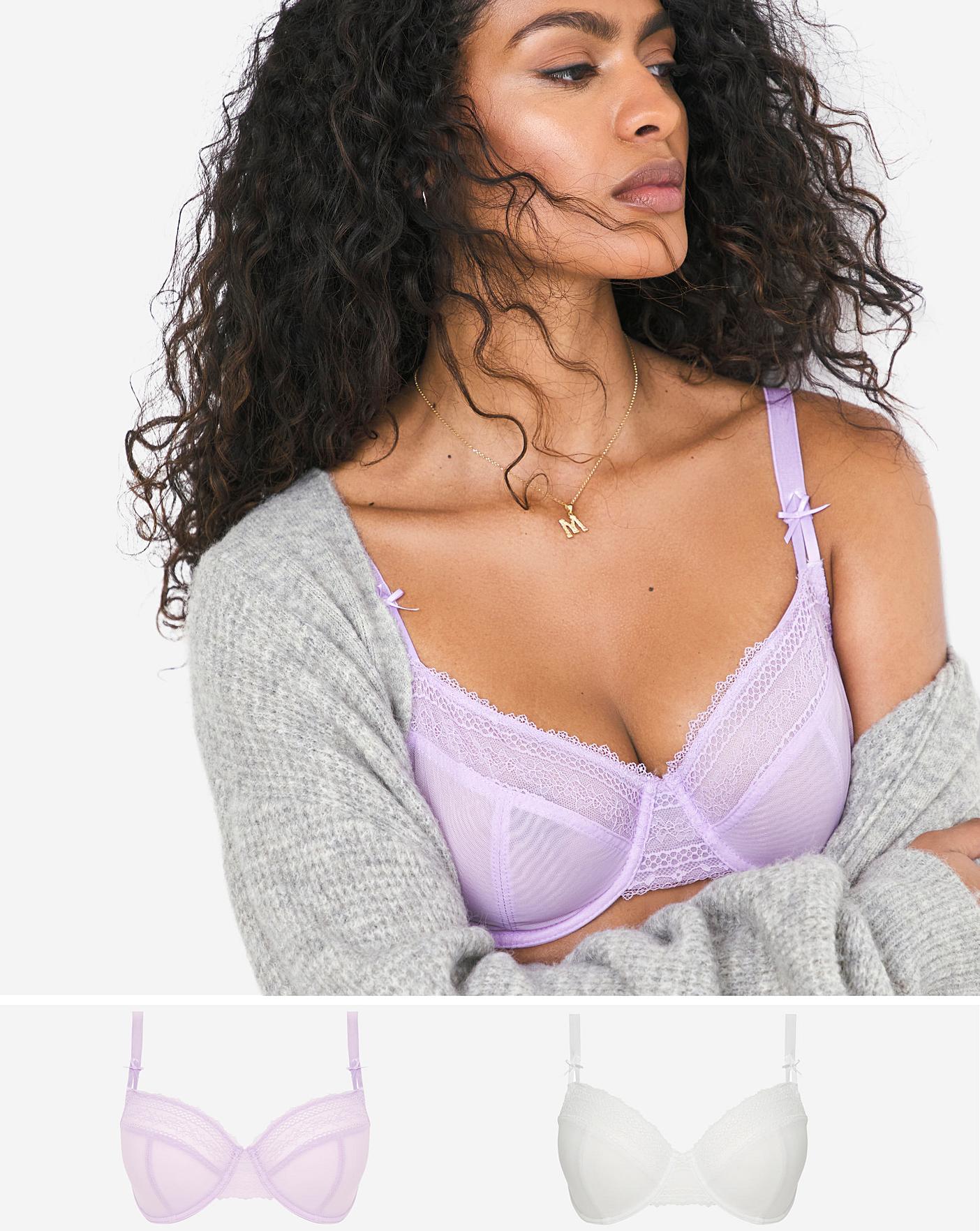 Non Padded Full Cup Bras 2 Pack