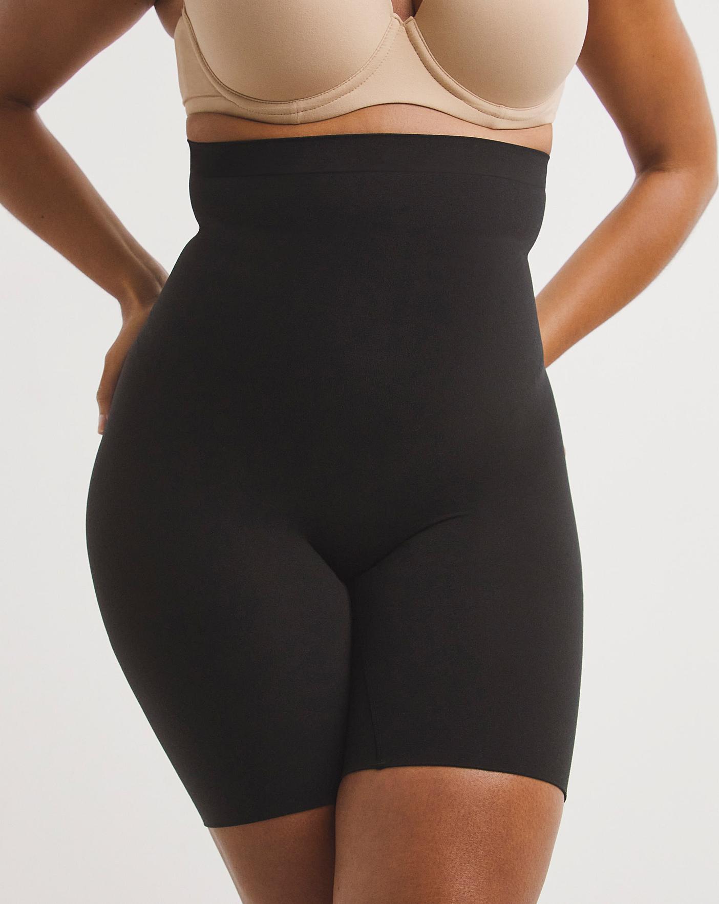 SPANX Shapewear for Women Tummy Control High-Waisted Power Short Black Sz M