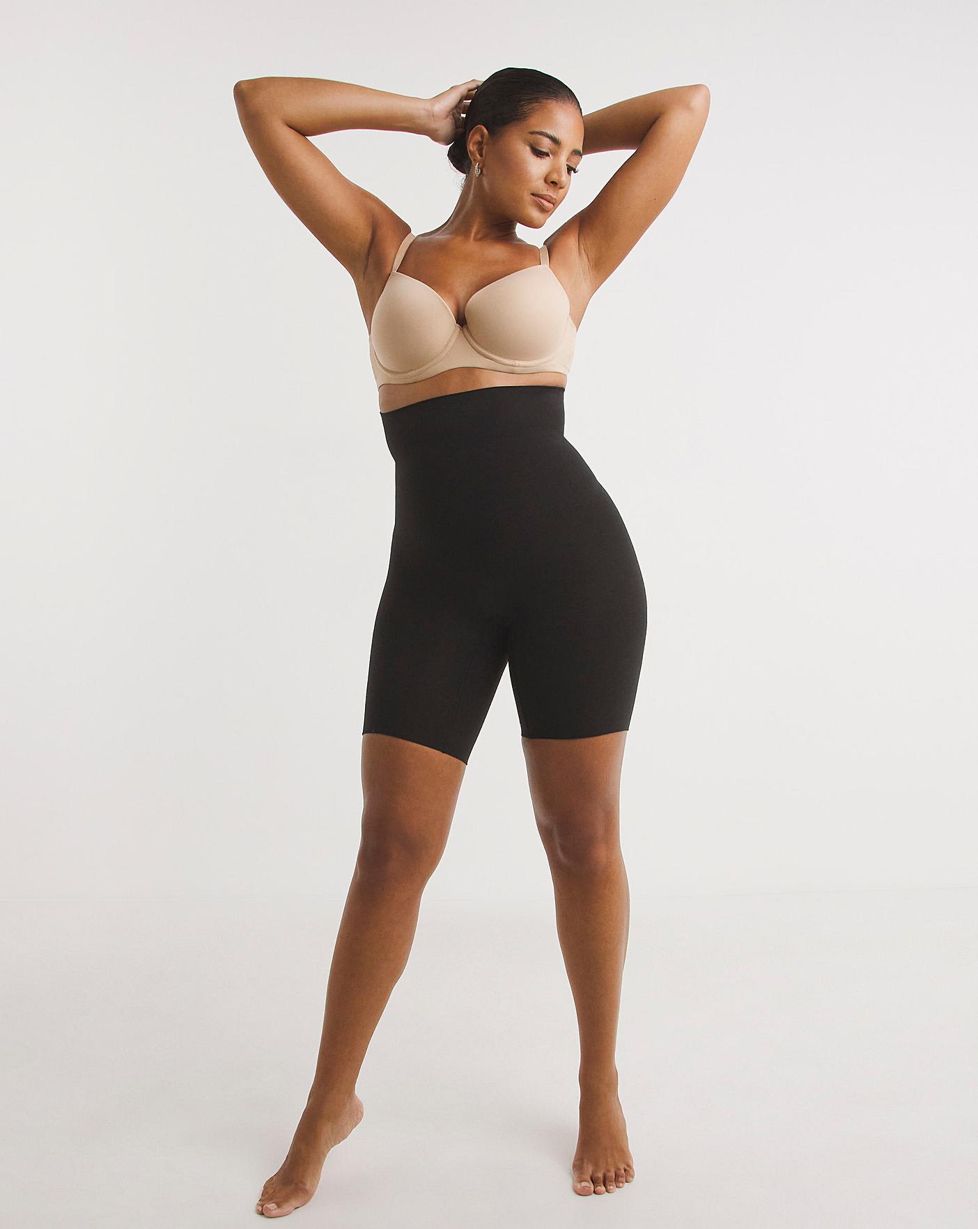 Spanx Women's Plus Size Power Shorts, Black, 1X 