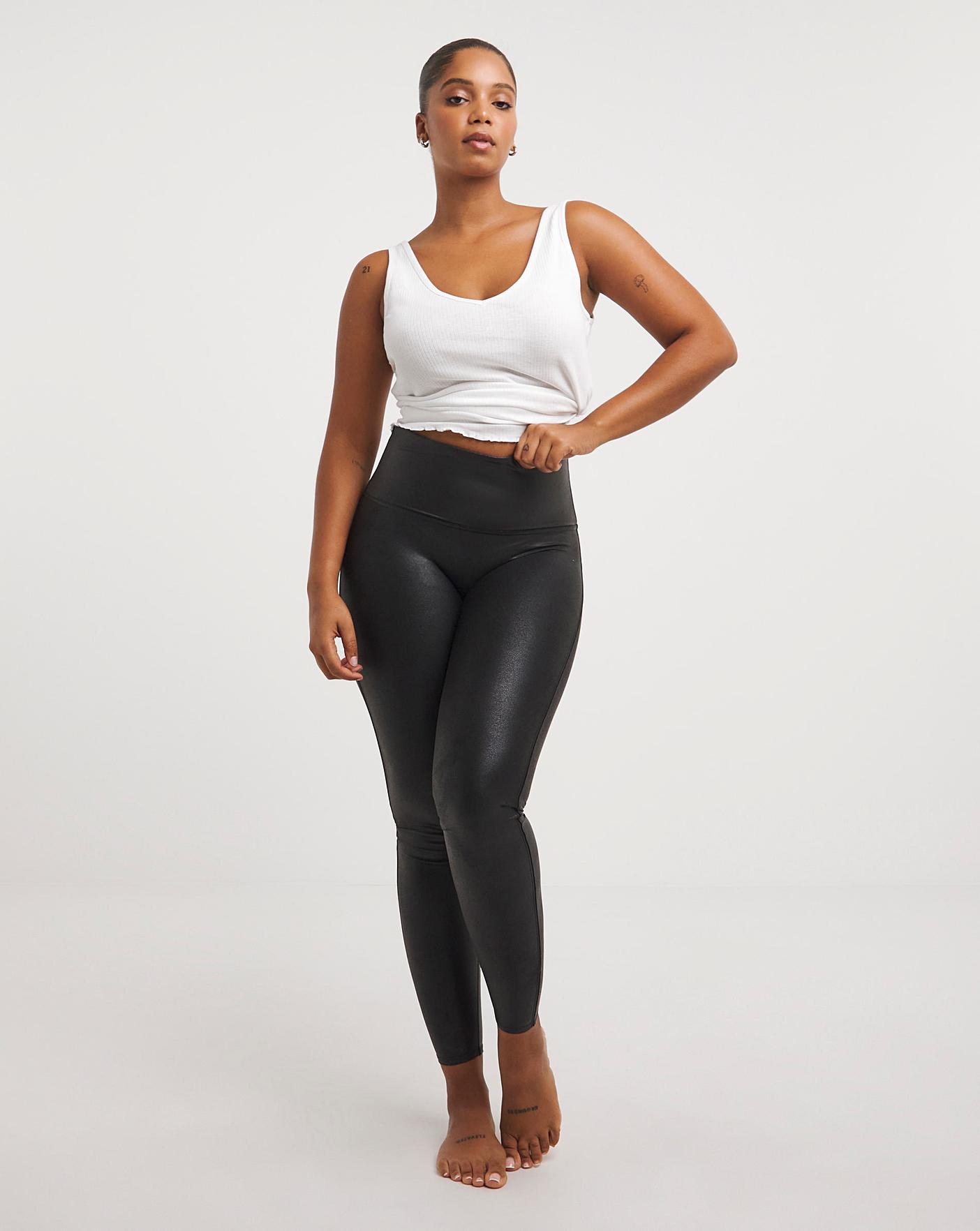 spanx faux leather leggings review - See (Anna) Jane.