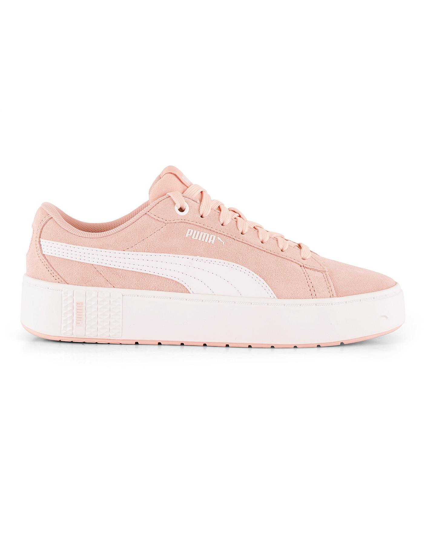 puma smash platform pink