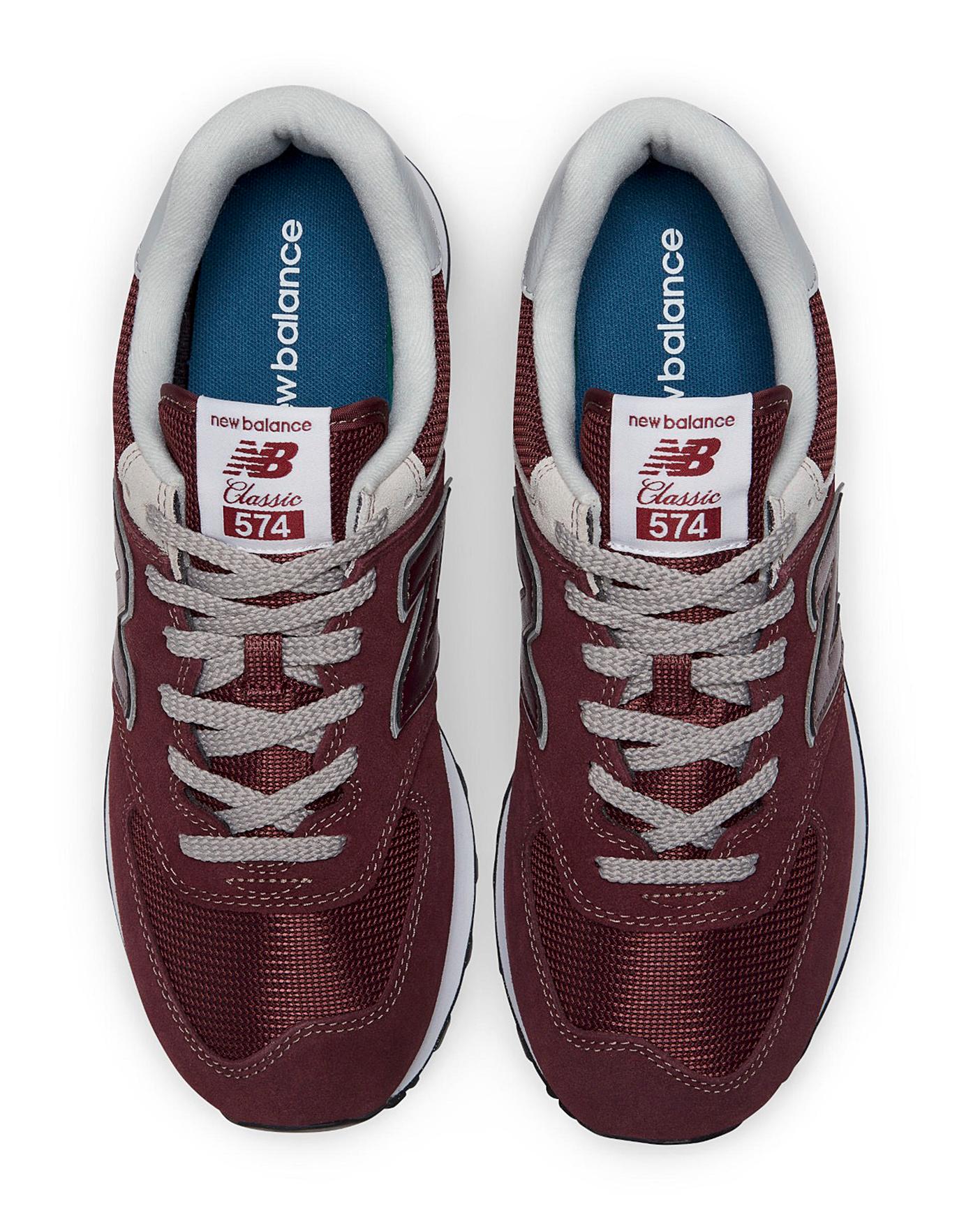 New balance clearance classic 574 burgundy