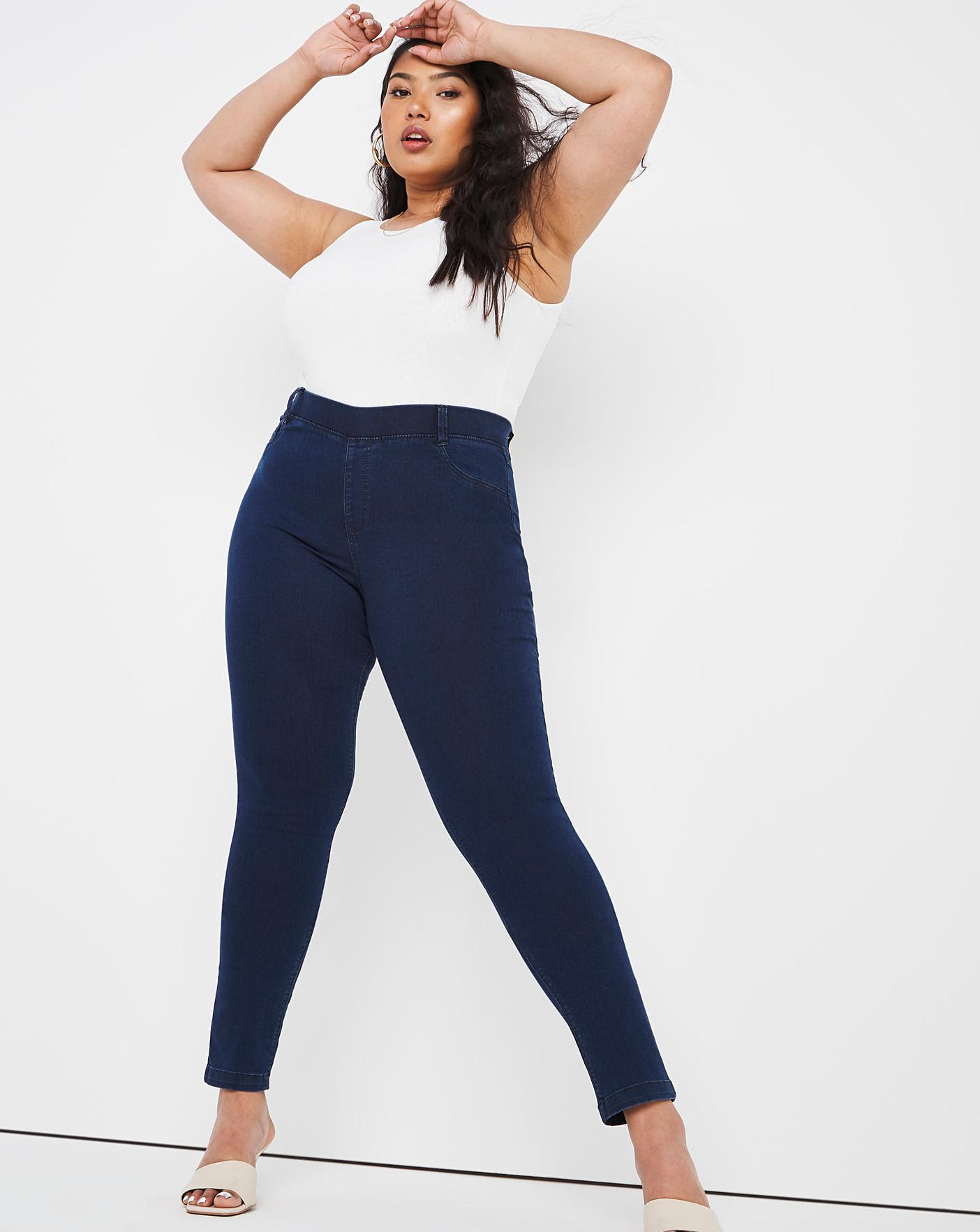 Bella Indigo Pull On Slim Leg Jeggings 