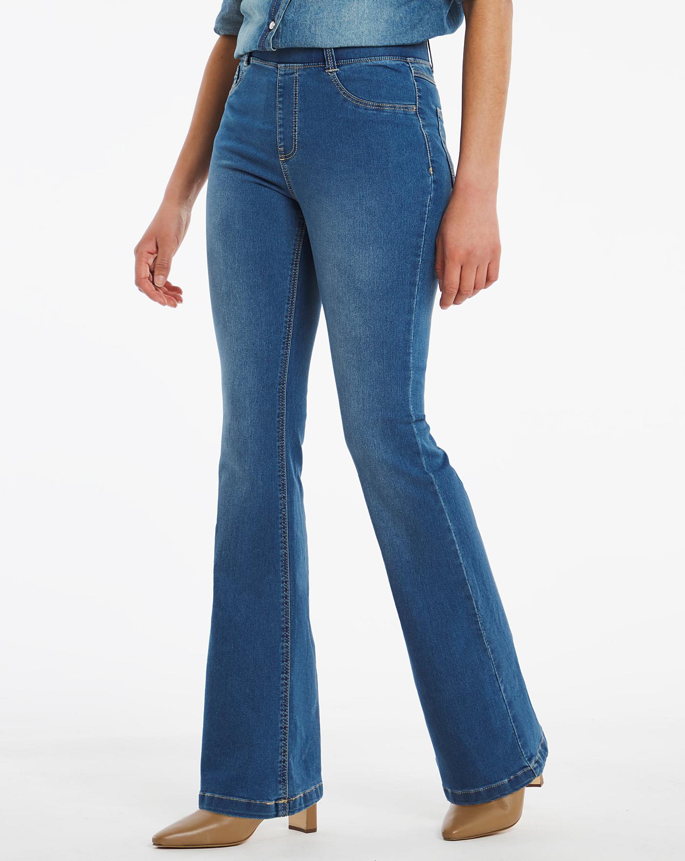 Erin Mid Blue Pull On Bootcut Jeggings Ambrose Wilson 