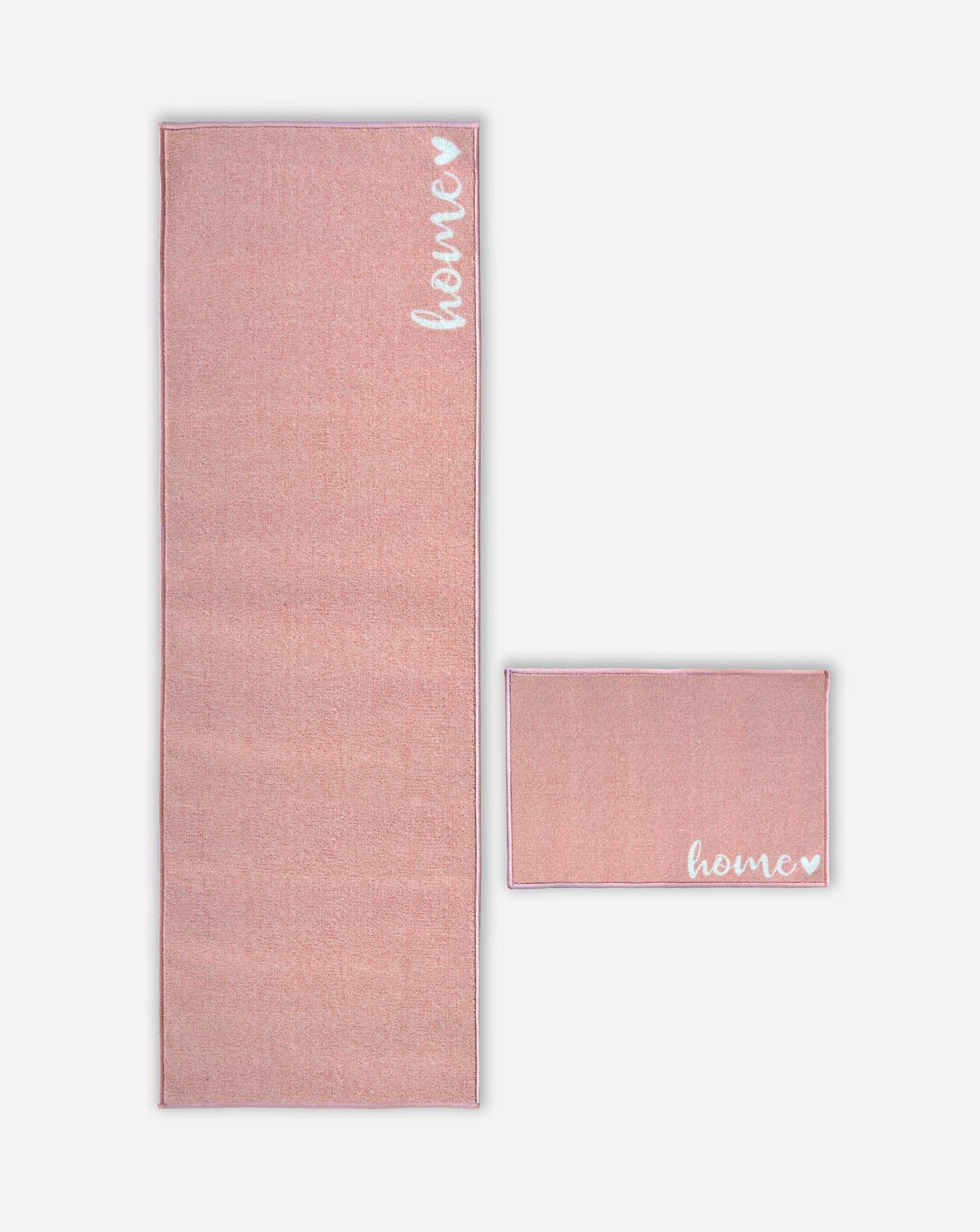 Home Heart Printed Runner & Doormat Set Home Essentials