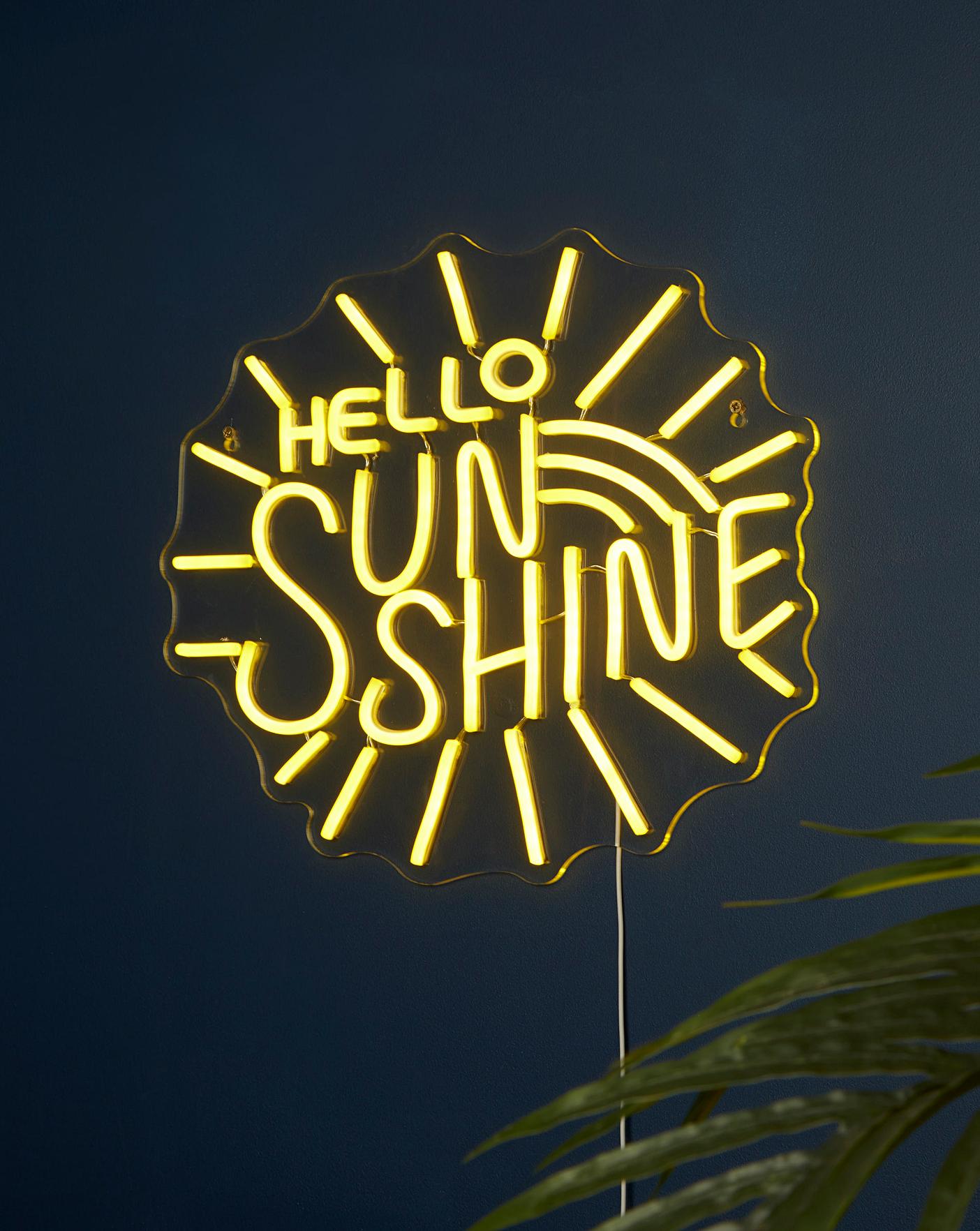 Hello sunshine online neon light