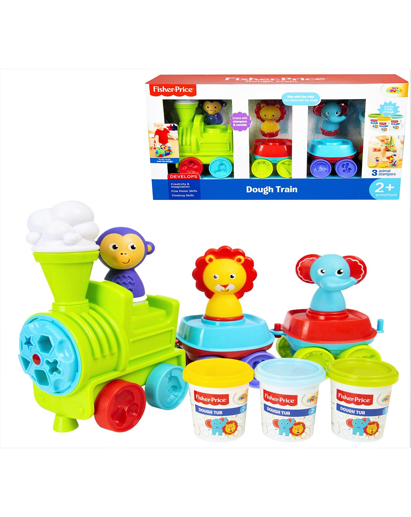 fisher price train with blocks